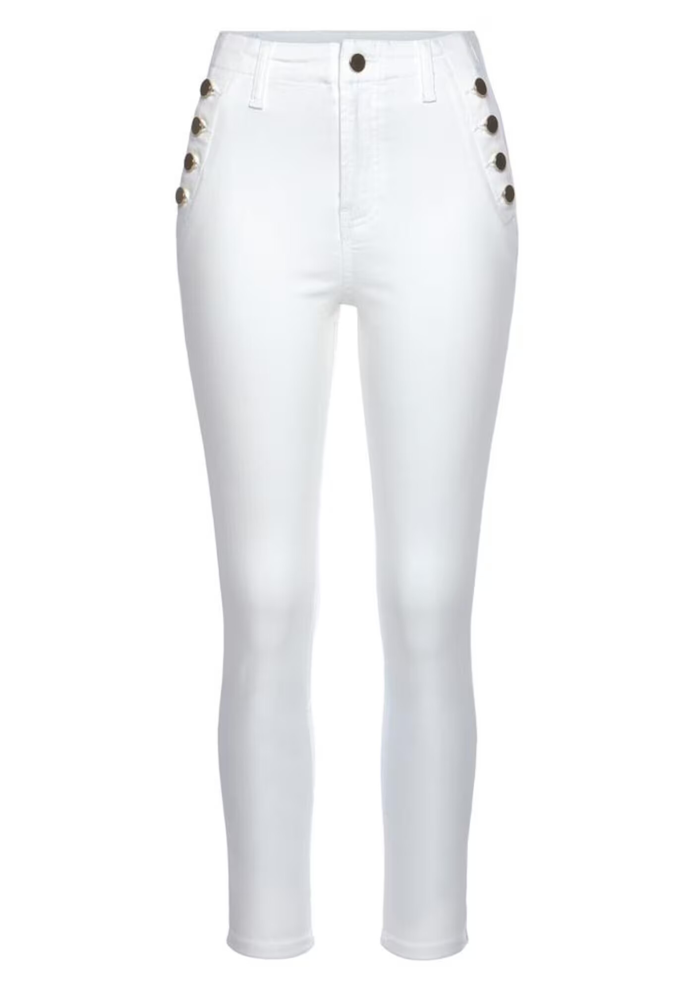 VIVANCE Jeggings auriu / alb - Pled.ro