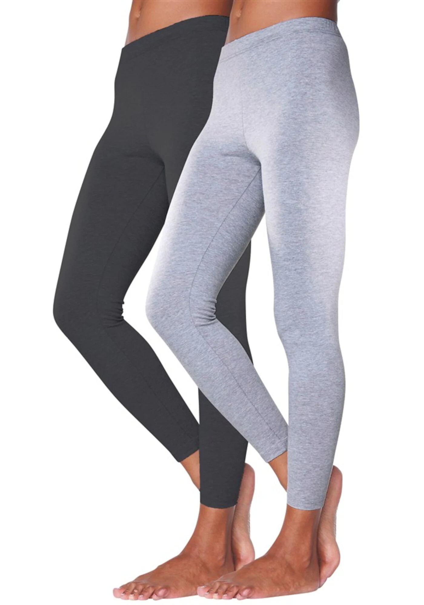 VIVANCE Leggings gri deschis / negru - Pled.ro