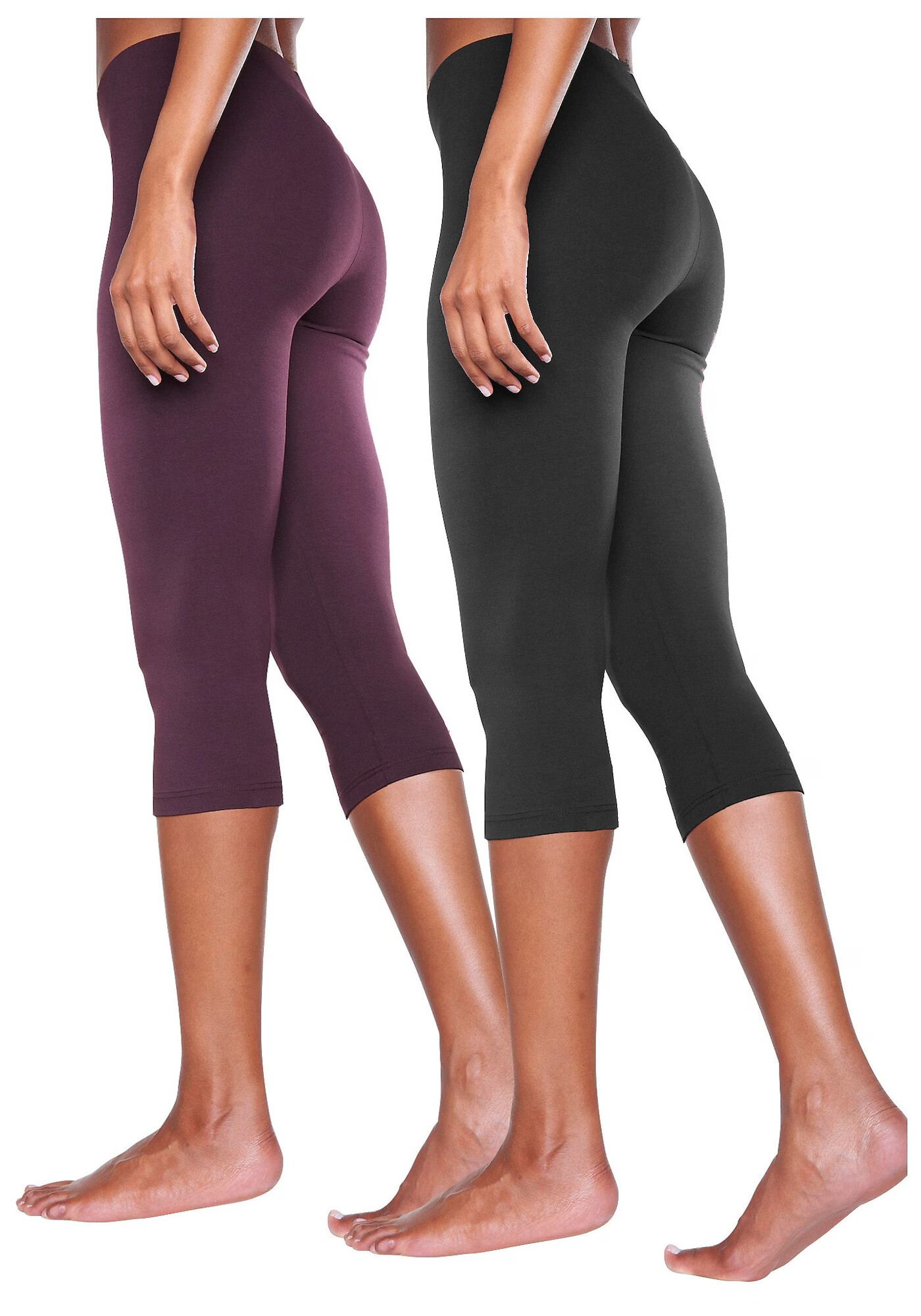 VIVANCE Leggings mov neon / negru - Pled.ro