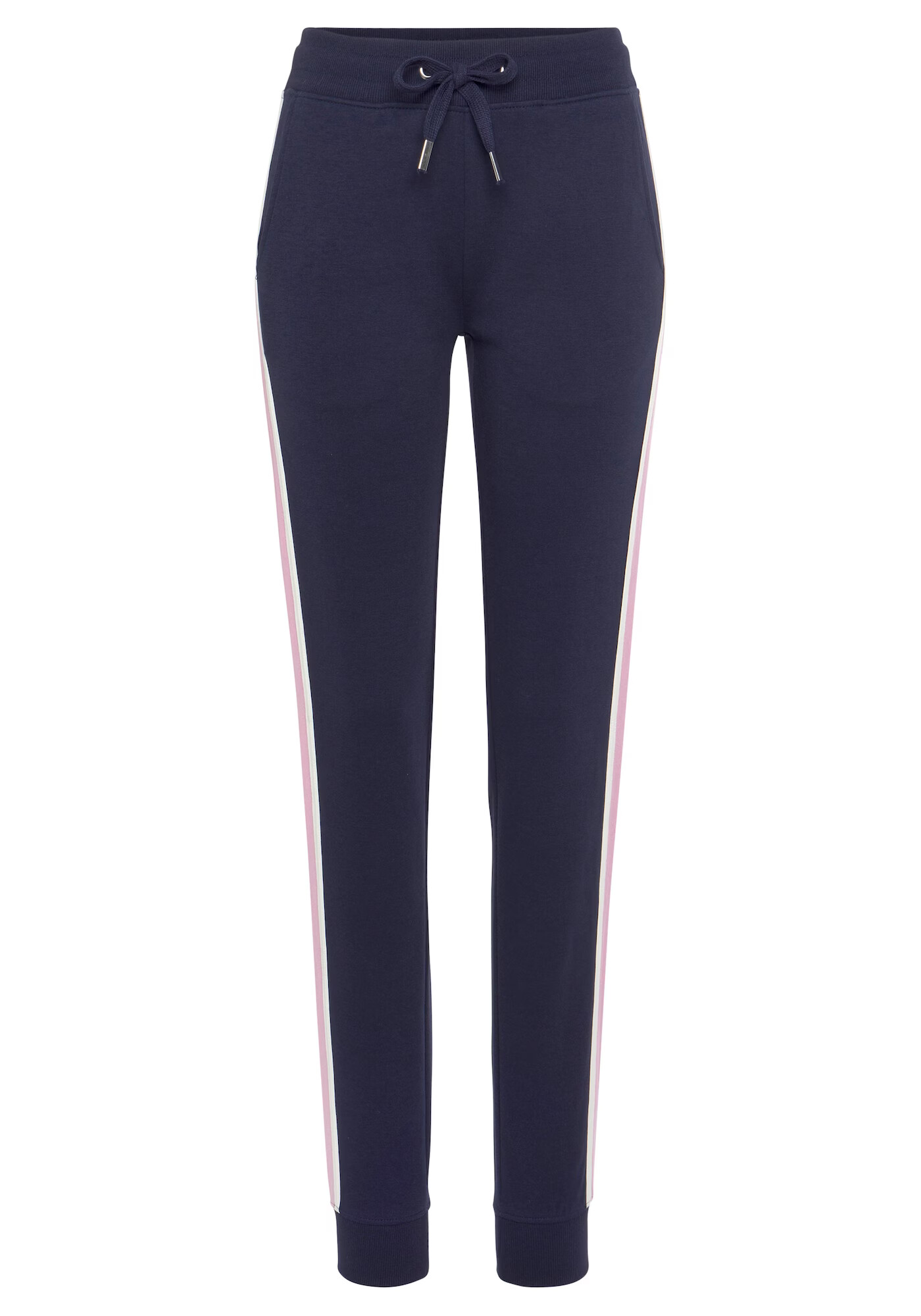 VIVANCE Pantaloni bleumarin / roz - Pled.ro