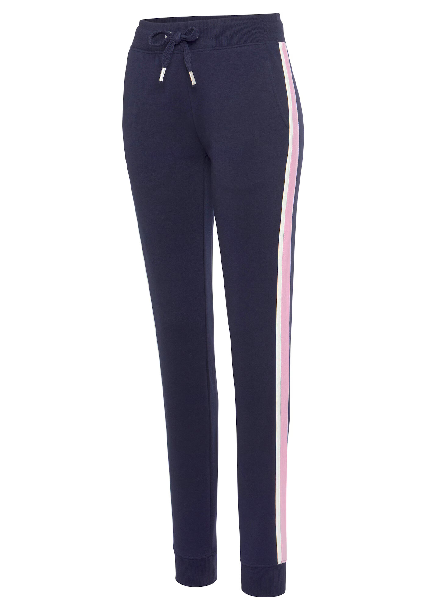 VIVANCE Pantaloni bleumarin / roz - Pled.ro