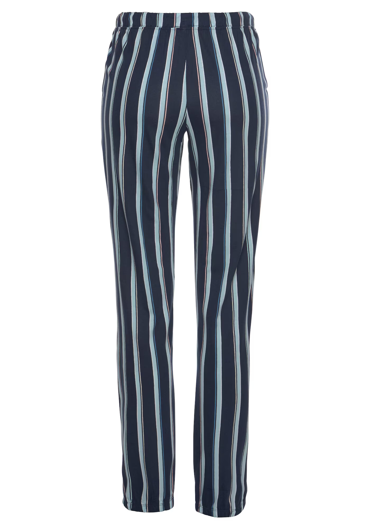 VIVANCE Pantaloni de pijama albastru fumuriu / albastru cobalt / alb - Pled.ro