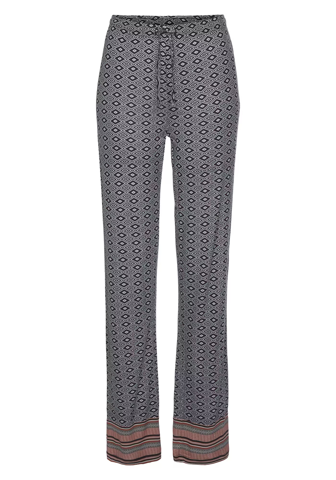 VIVANCE Pantaloni de pijama 'Dreams' maro / negru / alb - Pled.ro