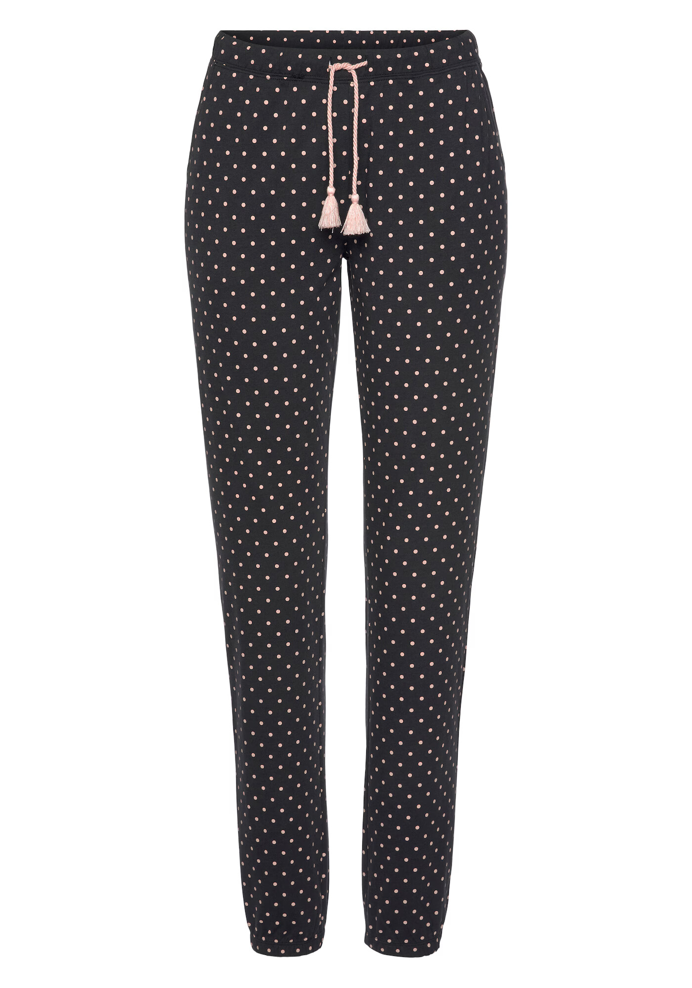 VIVANCE Pantaloni de pijama roz / negru - Pled.ro