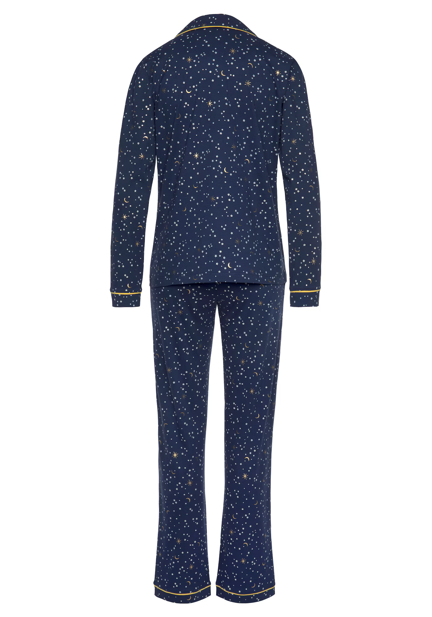 VIVANCE Pijama bleumarin / galben / alb - Pled.ro