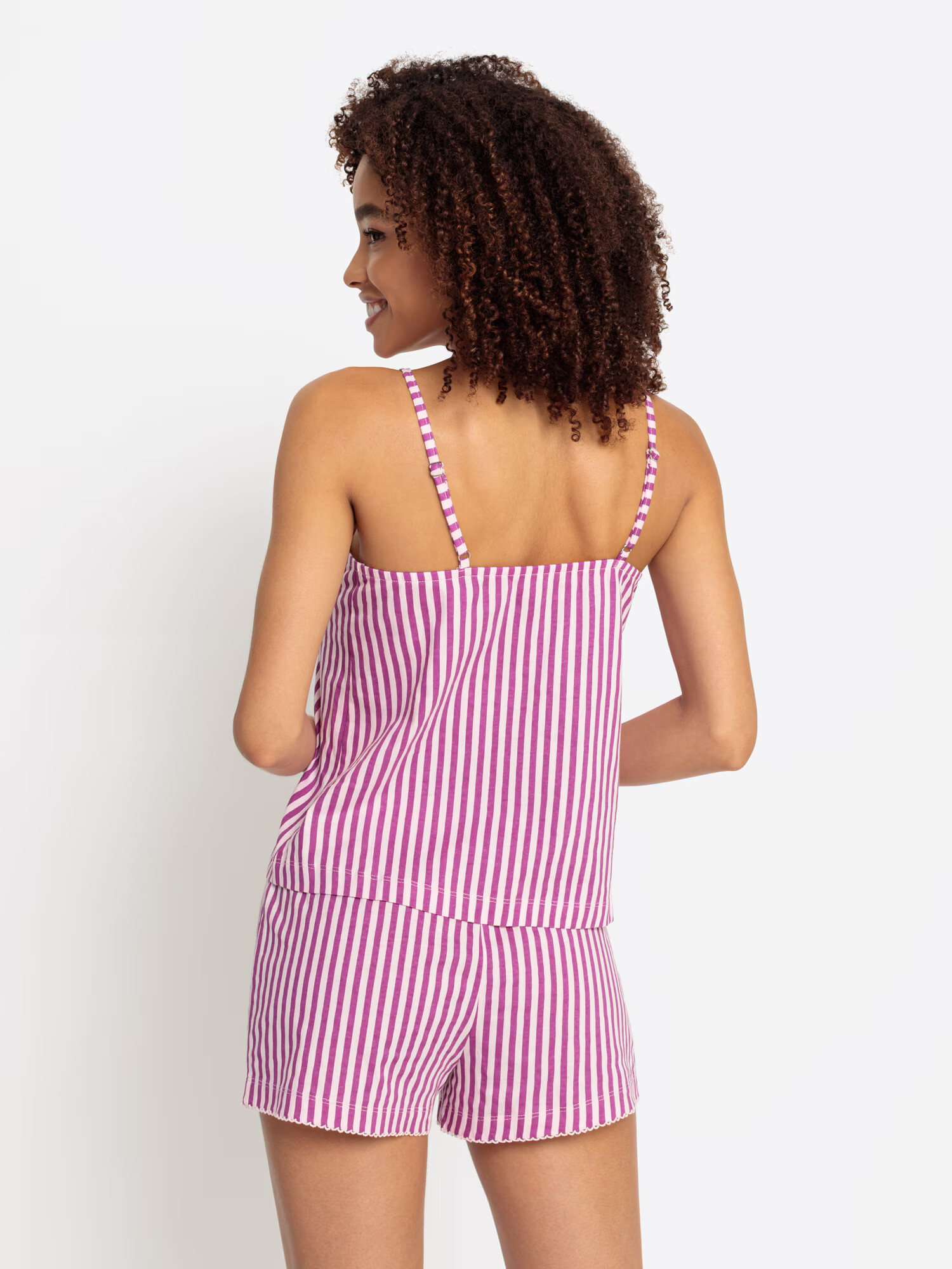 VIVANCE Pijama 'Dreams' mauve / alb - Pled.ro