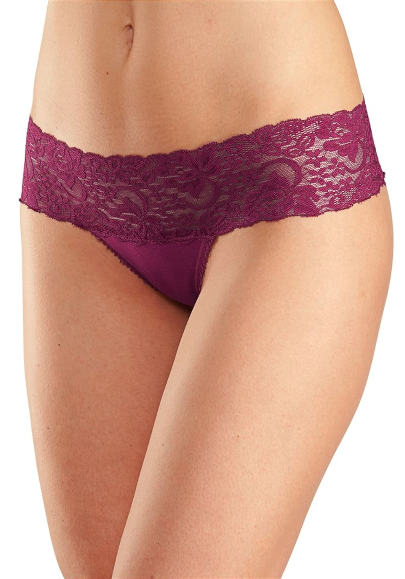 VIVANCE Tanga gri taupe / verde petrol / roșu bordeaux - Pled.ro