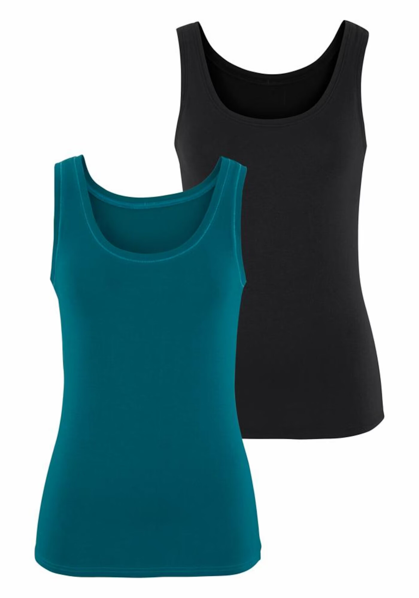 VIVANCE Top verde petrol / negru - Pled.ro