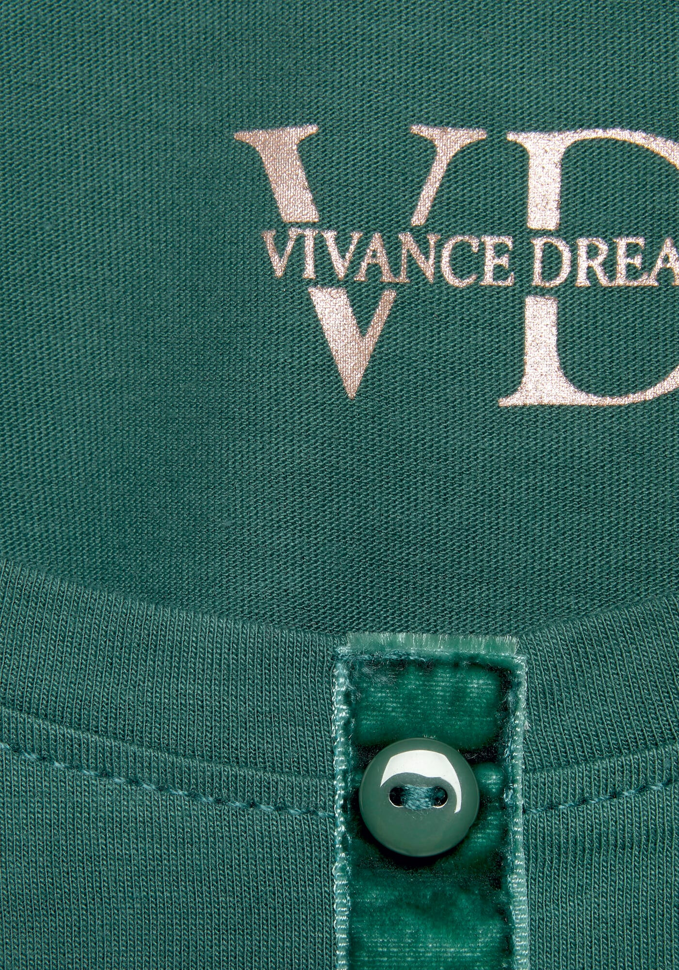 VIVANCE Tricou 'Dreams' verde - Pled.ro