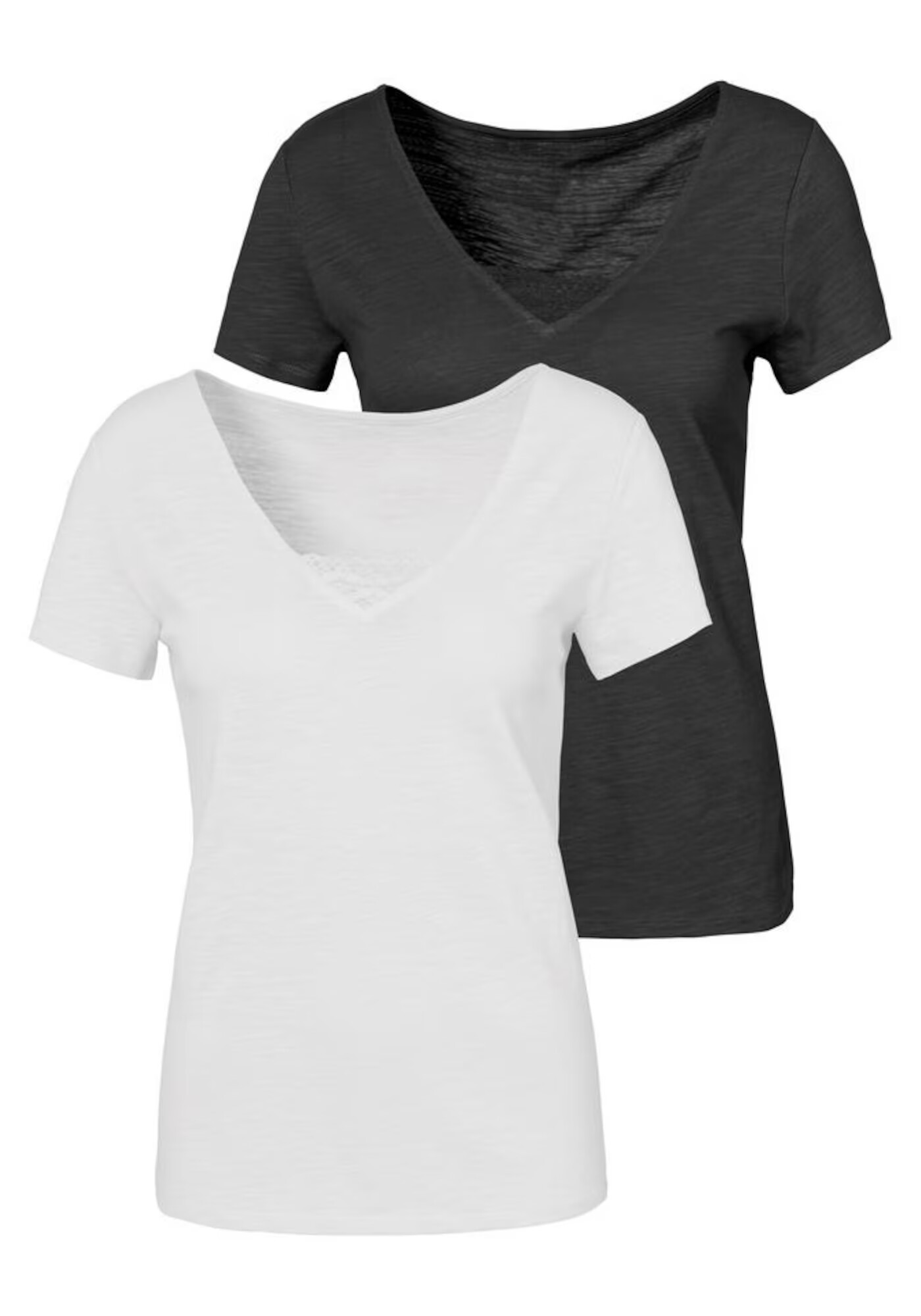 VIVANCE Tricou negru / alb - Pled.ro