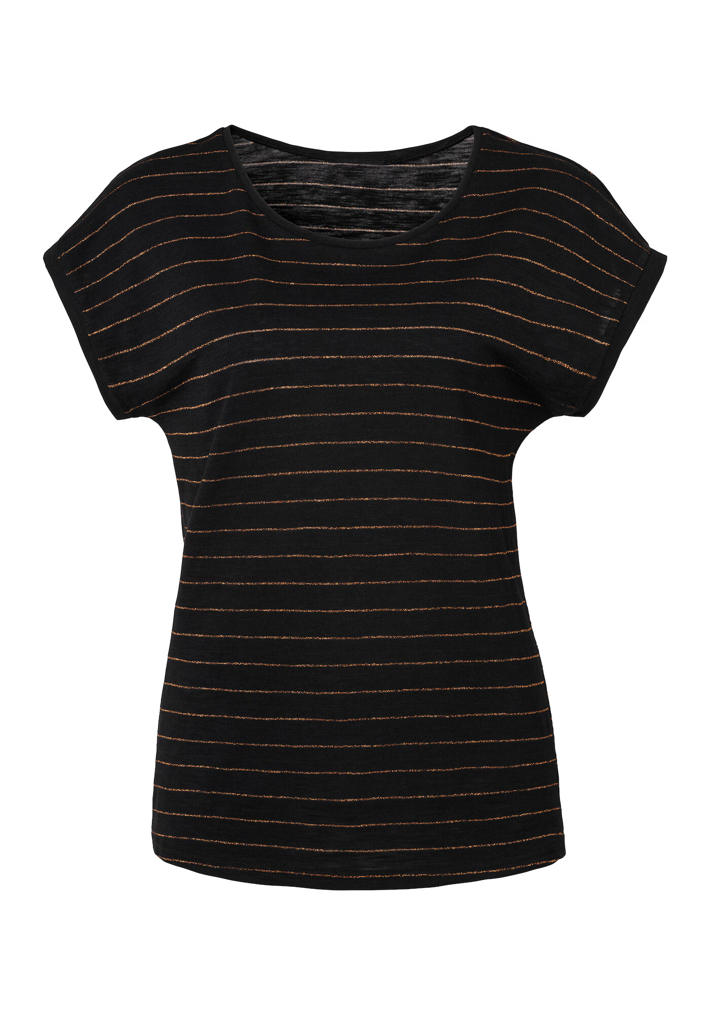 VIVANCE Tricou portocaliu / negru - Pled.ro