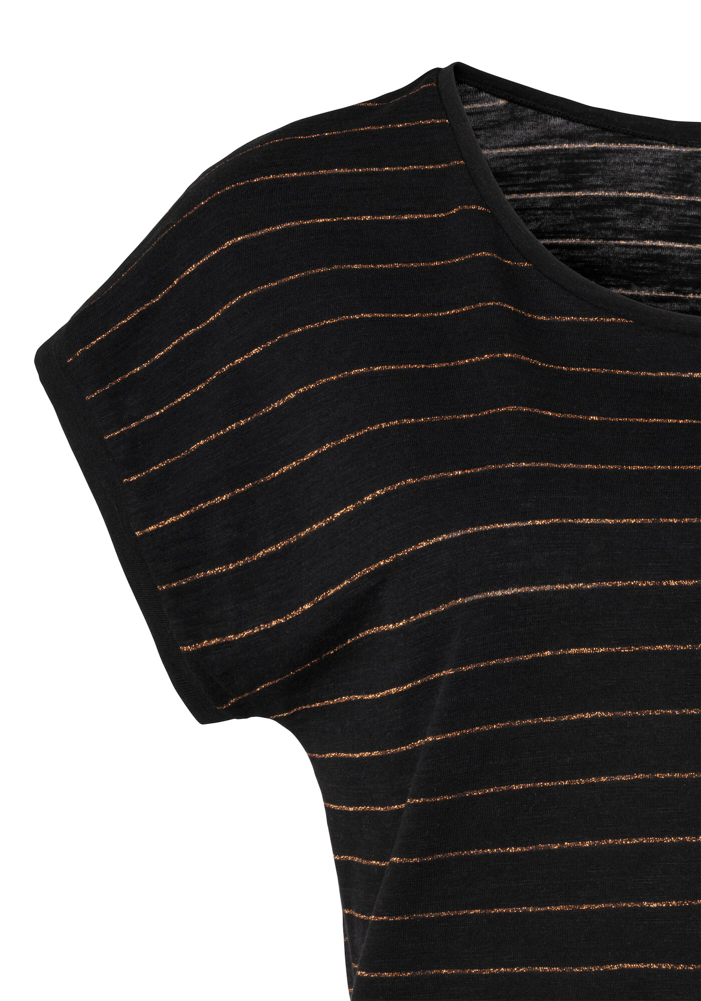 VIVANCE Tricou portocaliu / negru - Pled.ro