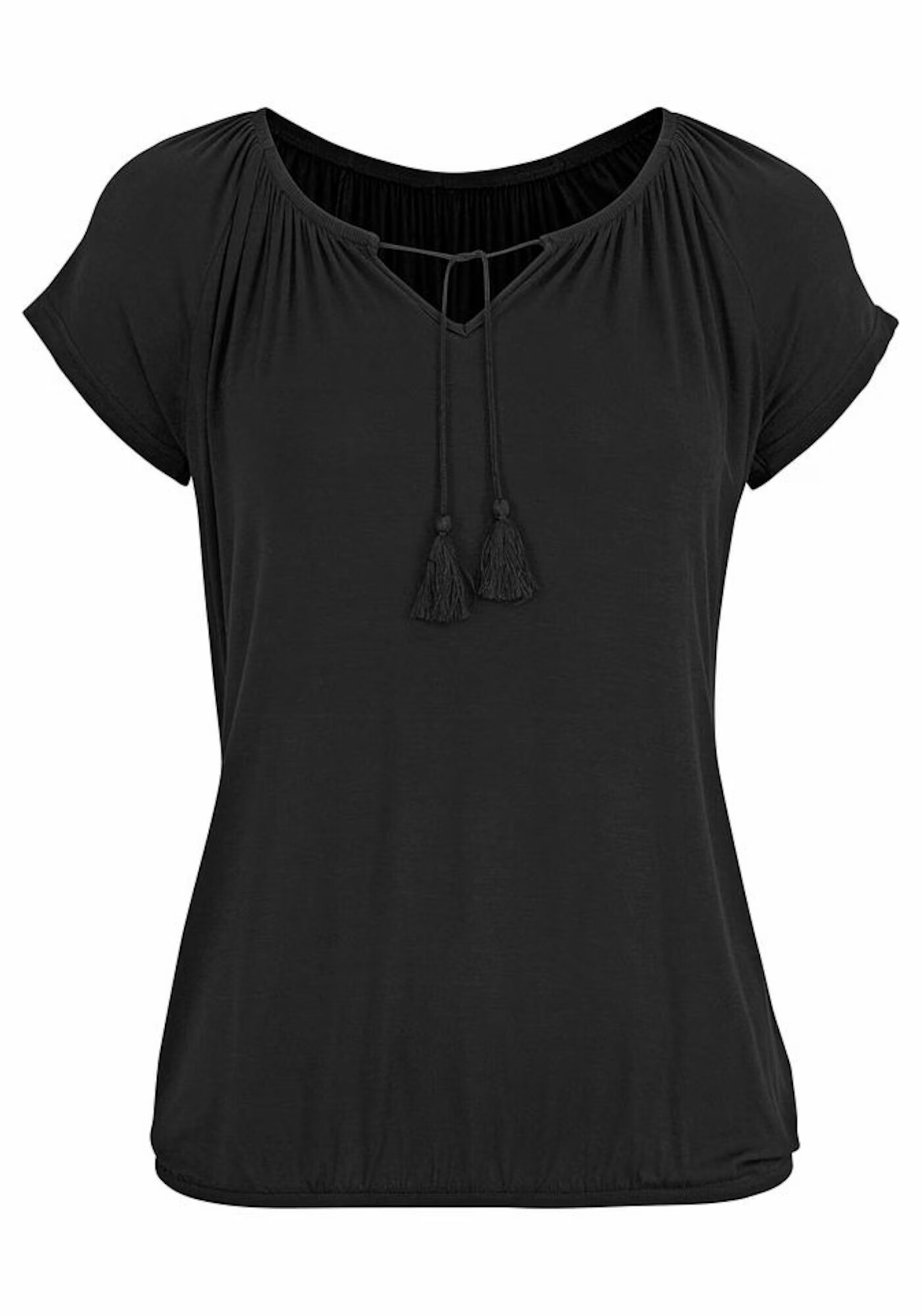 VIVANCE Tricou roșu bordeaux / negru - Pled.ro