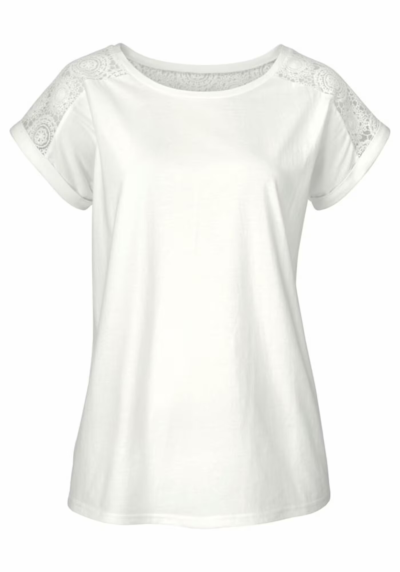 VIVANCE Tricou turcoaz / alb natural - Pled.ro