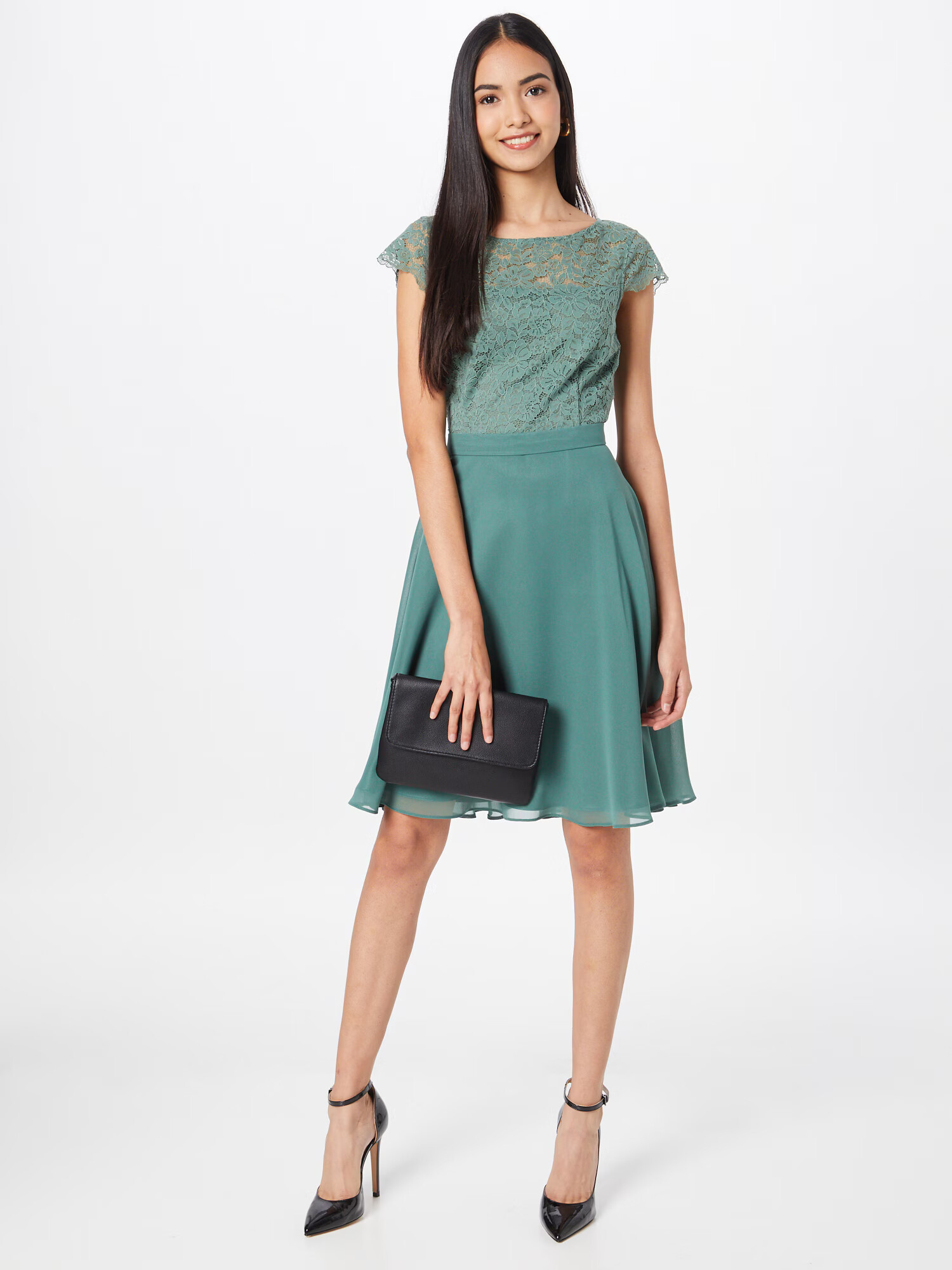 VM Vera Mont Rochie de cocktail verde jad - Pled.ro