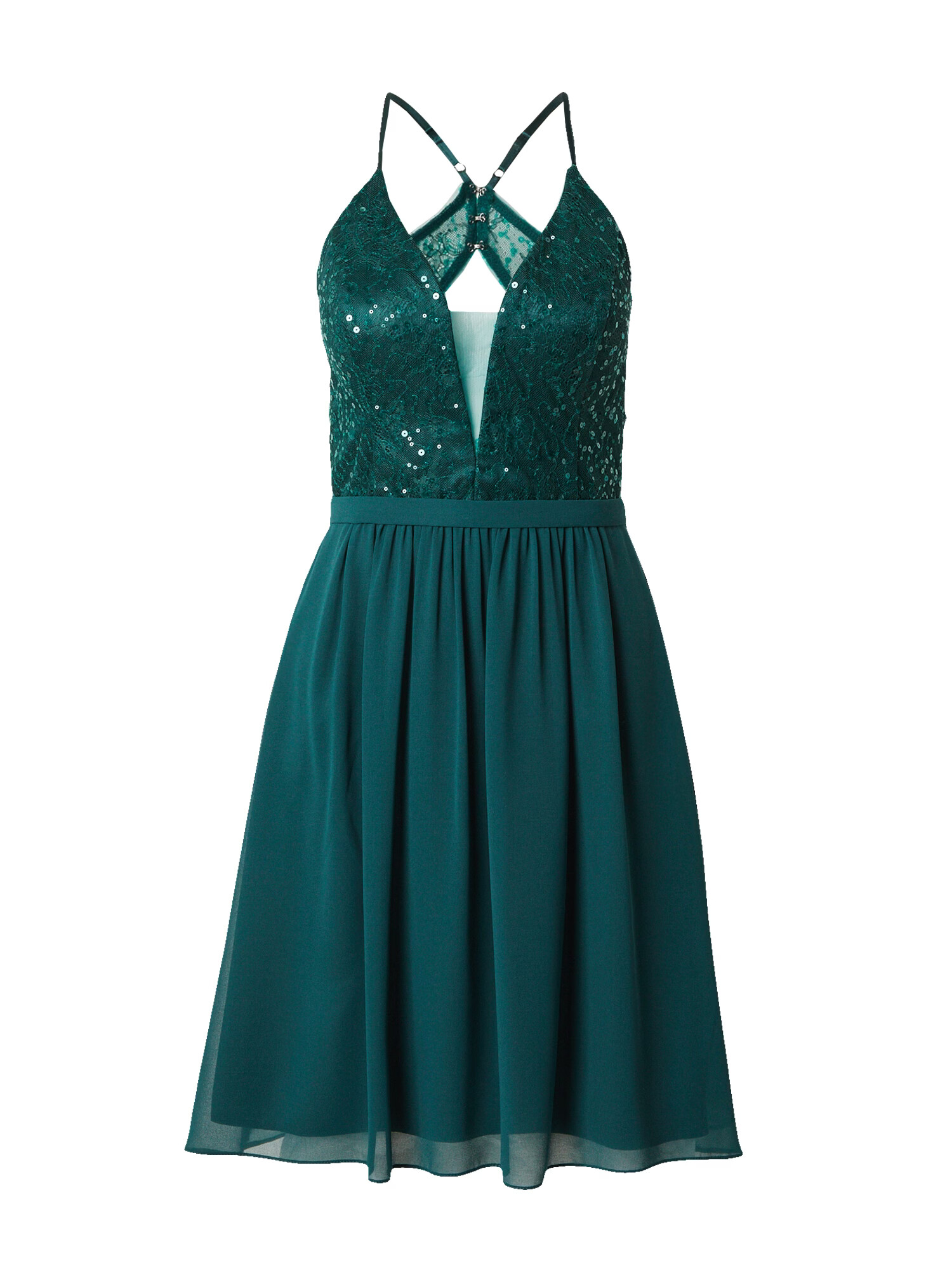 VM Vera Mont Rochie de cocktail verde smarald - Pled.ro