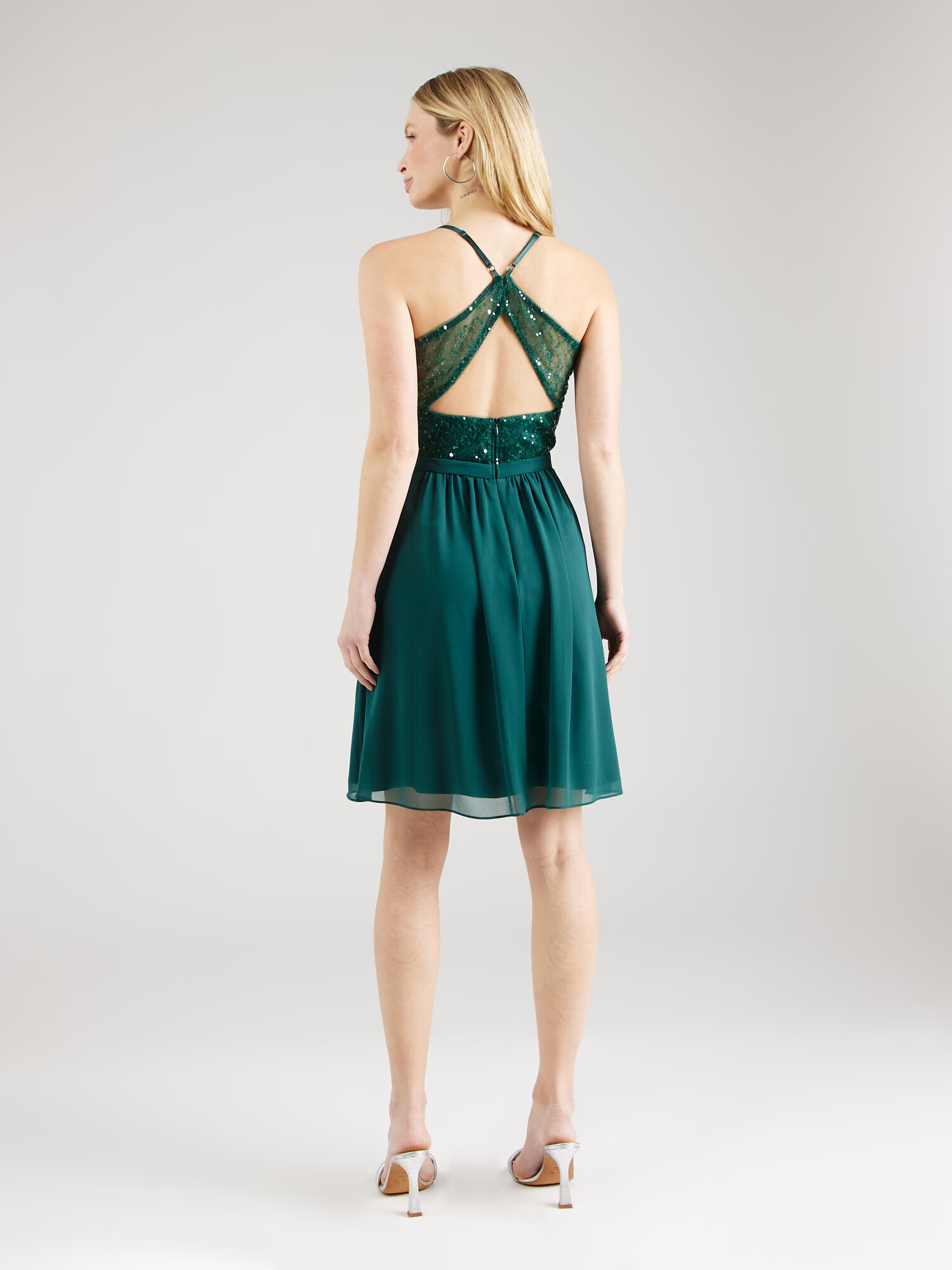 VM Vera Mont Rochie de cocktail verde smarald - Pled.ro