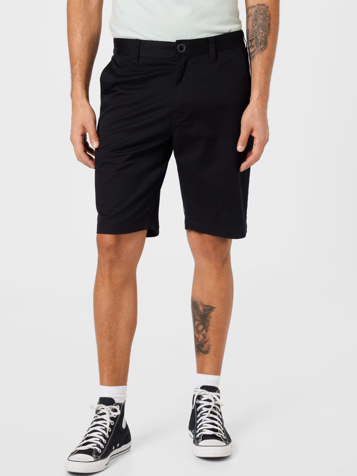 Volcom Pantaloni eleganți negru - Pled.ro