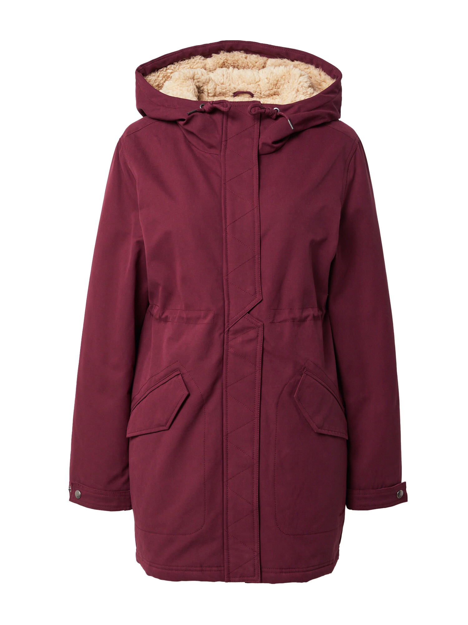 Volcom Parka de iarnă 'LESS IS MORE' roșu burgundy - Pled.ro