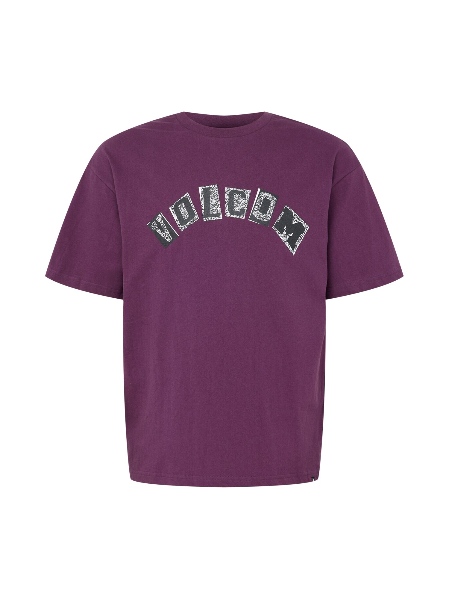 Volcom Tricou 'HI SCHOOL' mov zmeură / negru / alb - Pled.ro