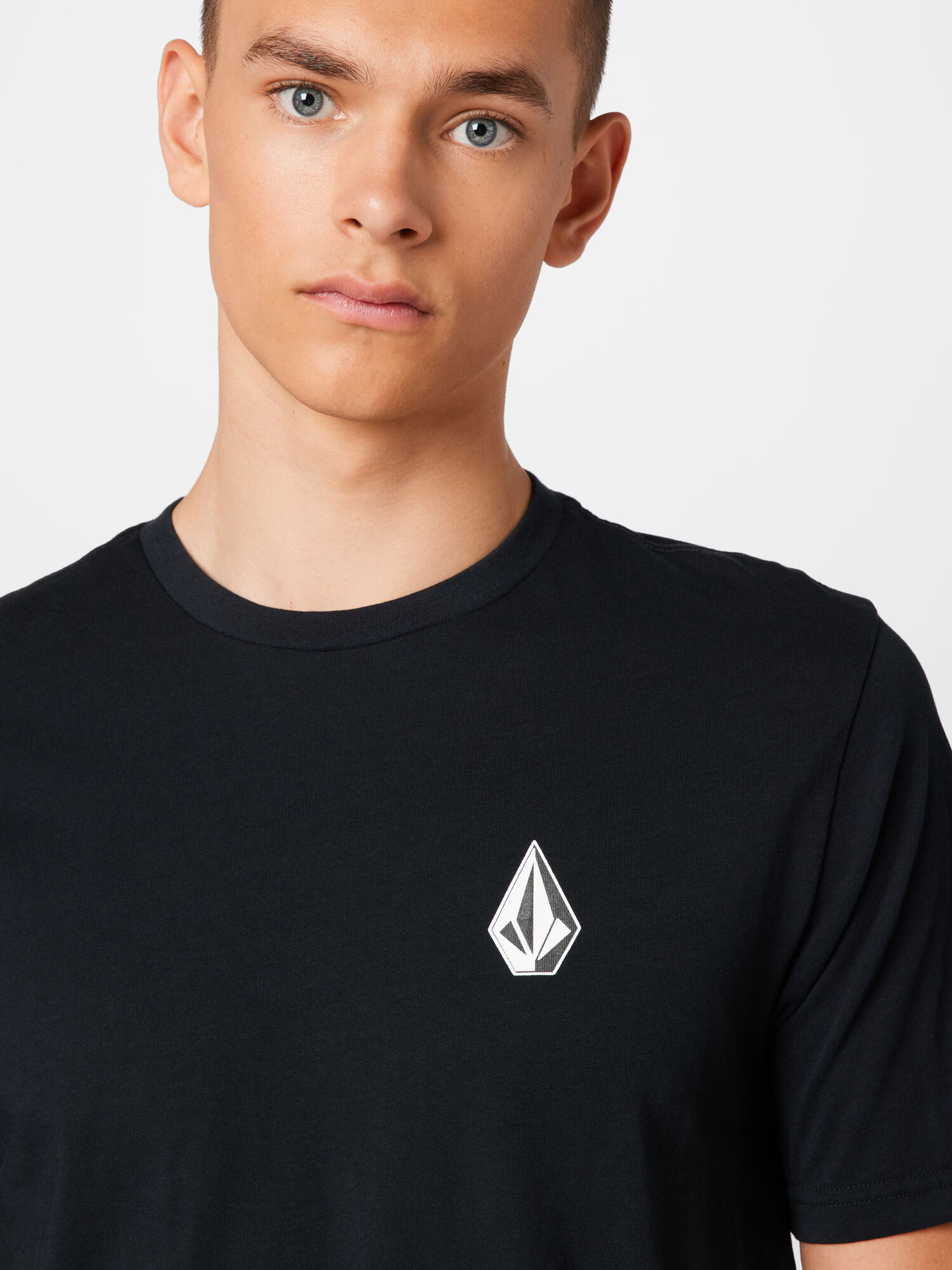 Volcom Tricou 'ICONIC STONE' negru / alb - Pled.ro