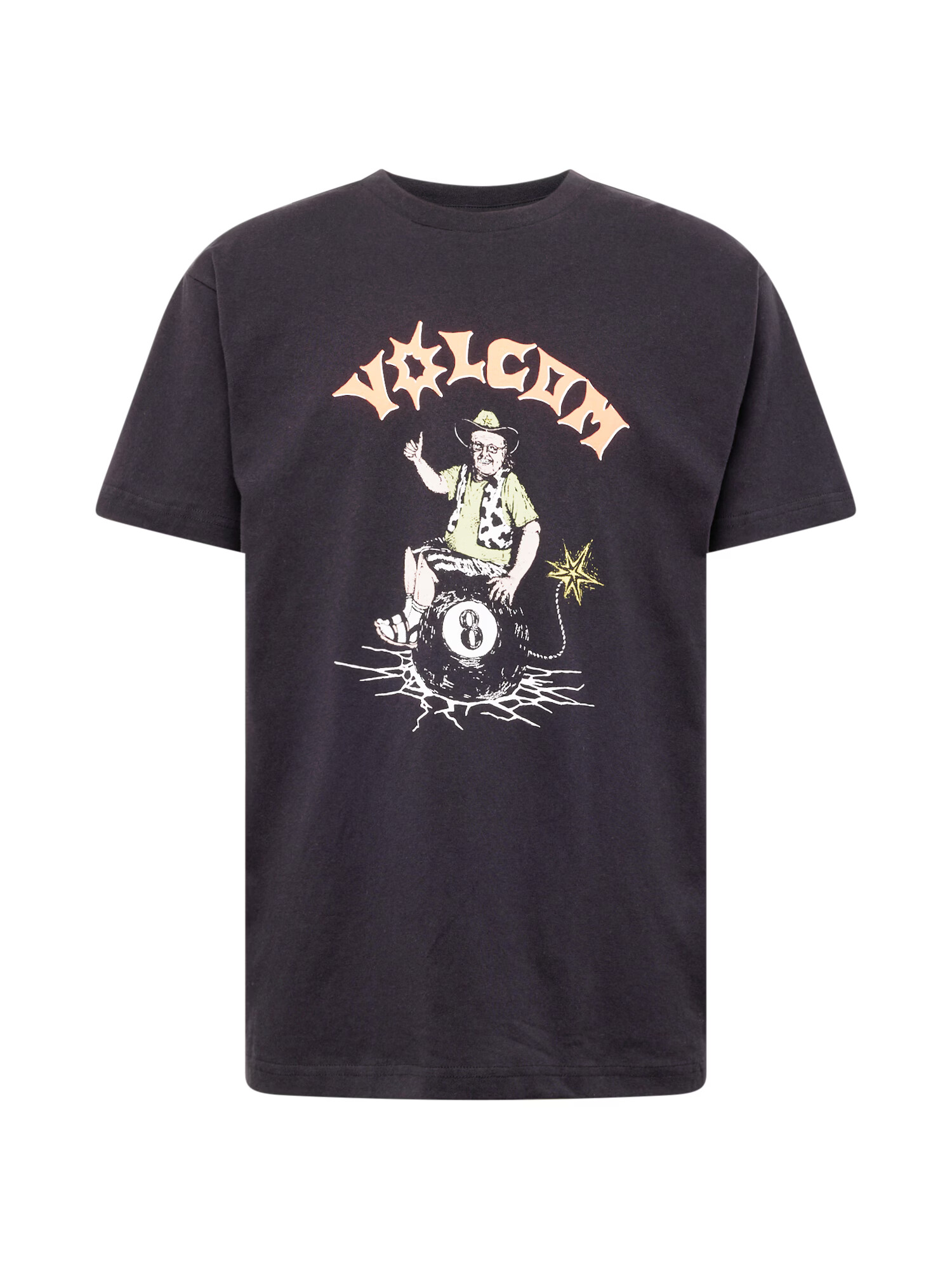 Volcom Tricou 'LAST SHOT' maro / negru / alb - Pled.ro