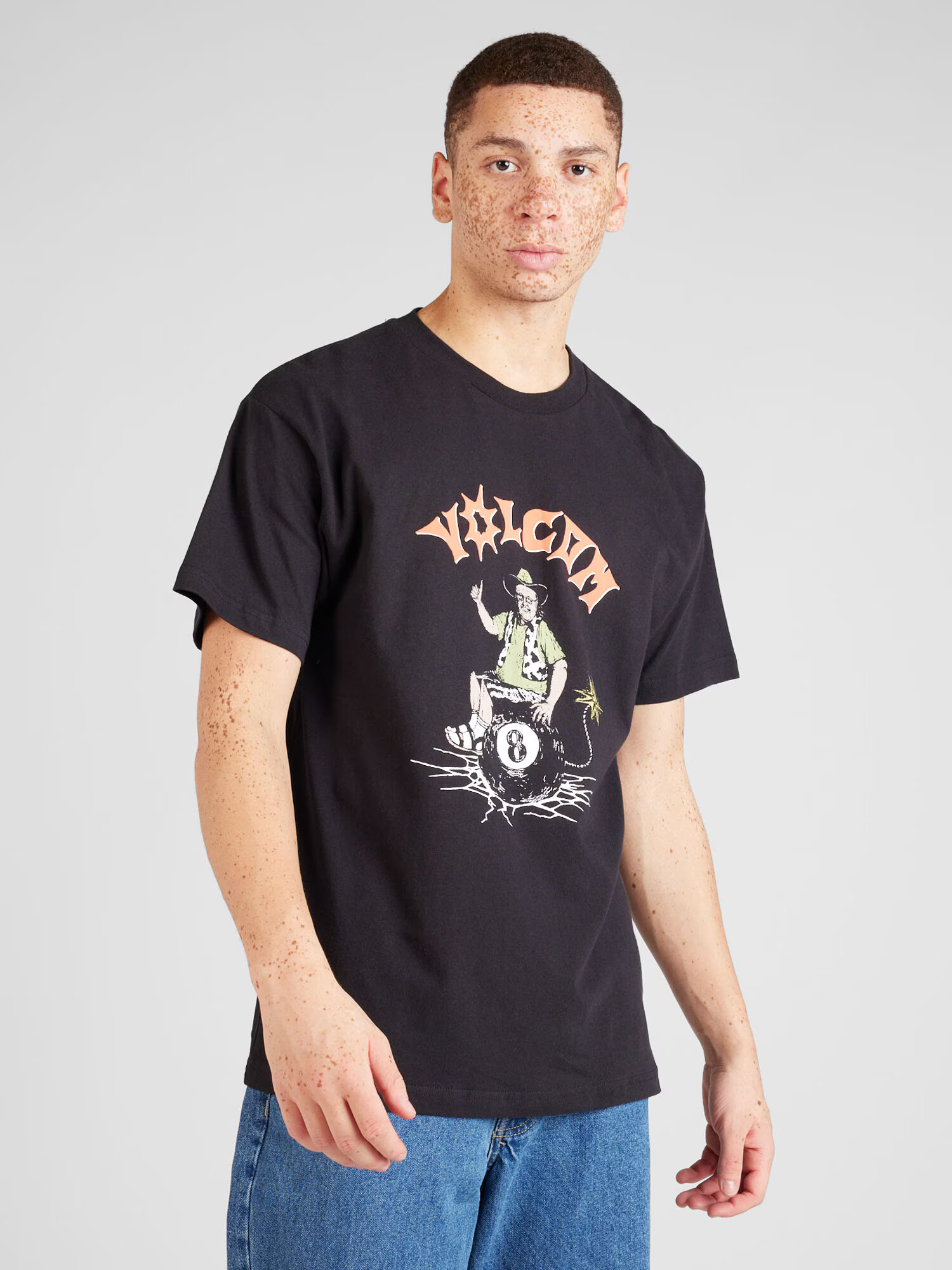 Volcom Tricou 'LAST SHOT' maro / negru / alb - Pled.ro