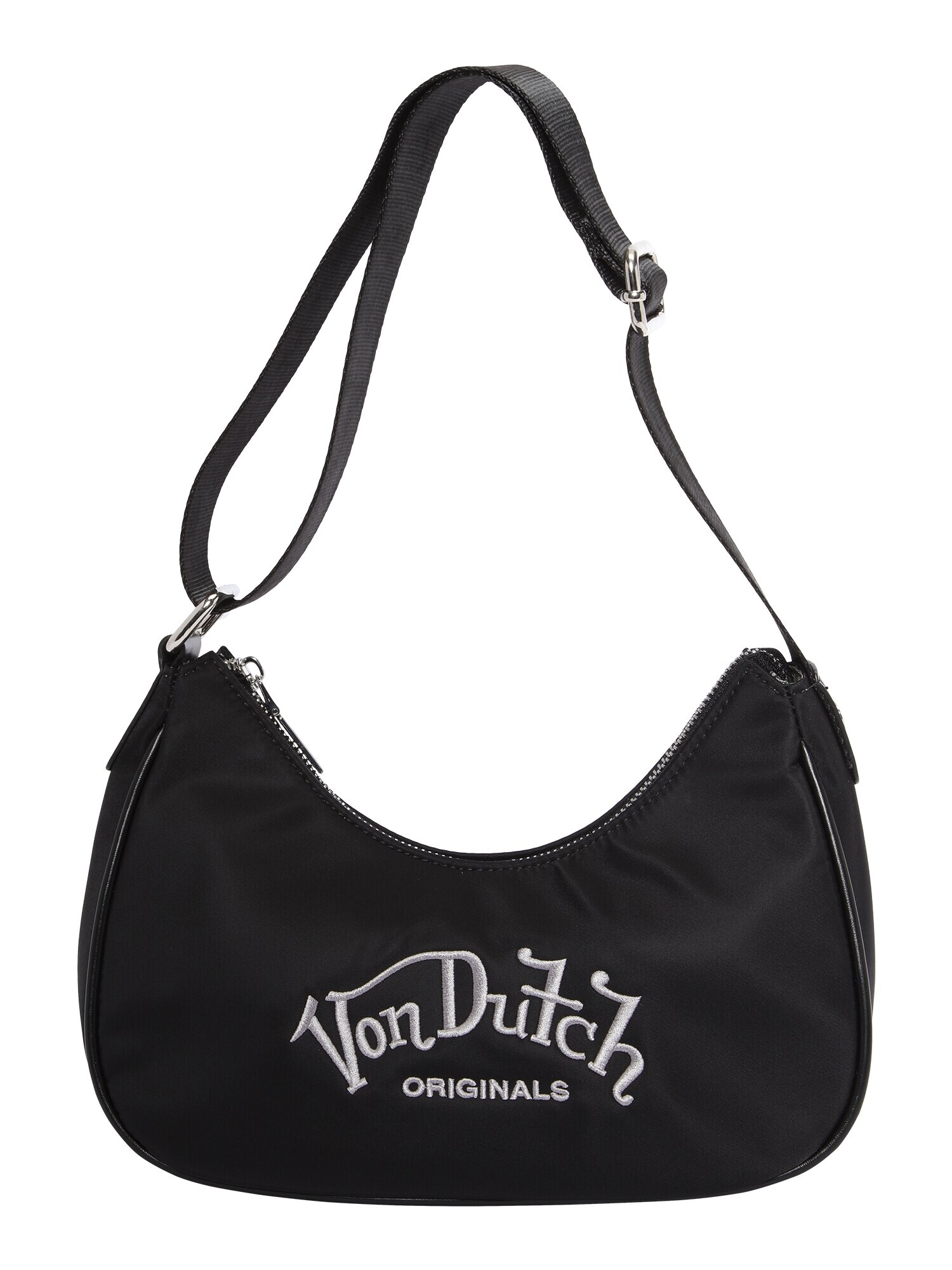 Von Dutch Originals Poșete 'AMY' gri / negru - Pled.ro