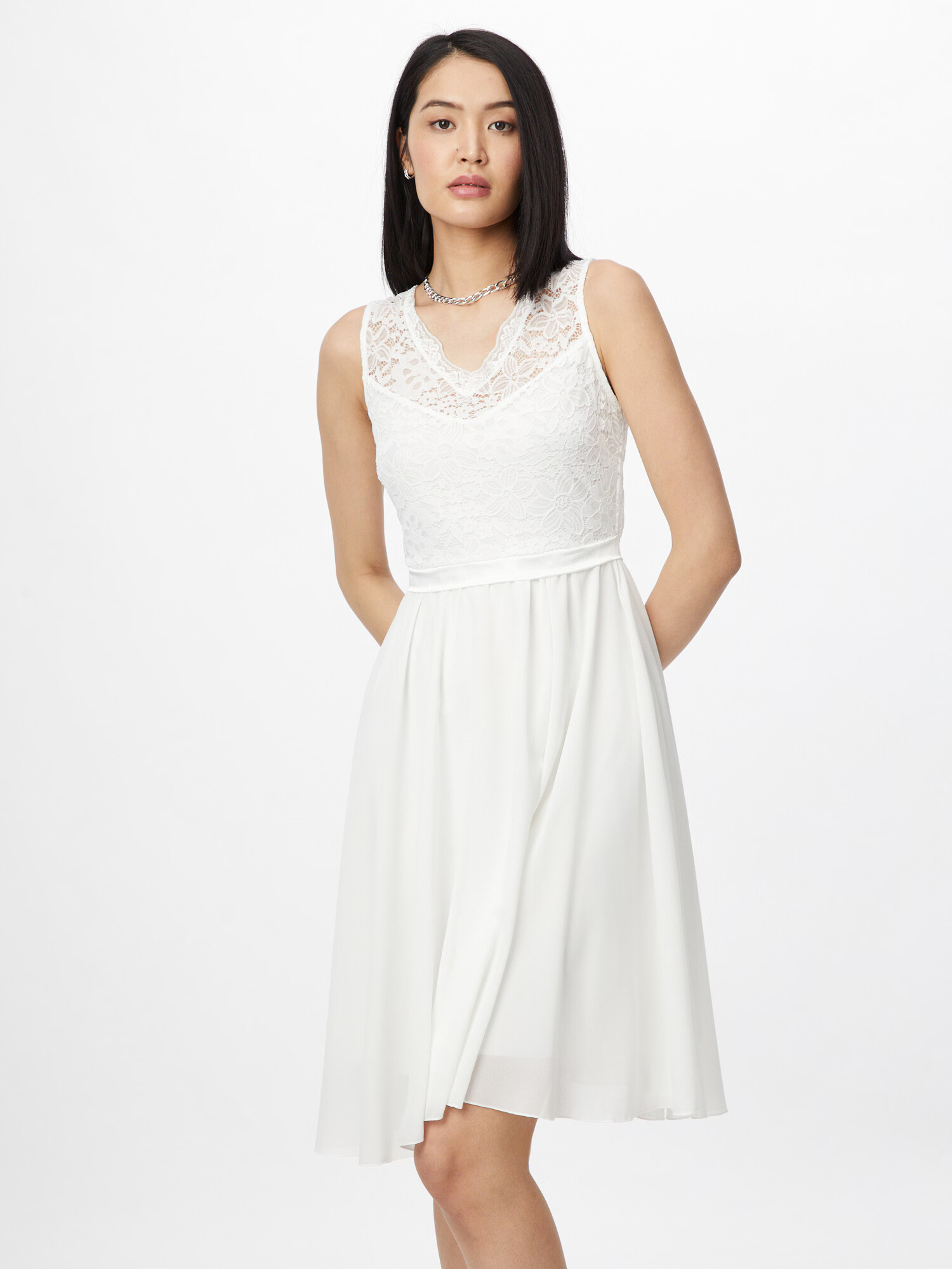 WAL G. Rochie de cocktail alb - Pled.ro