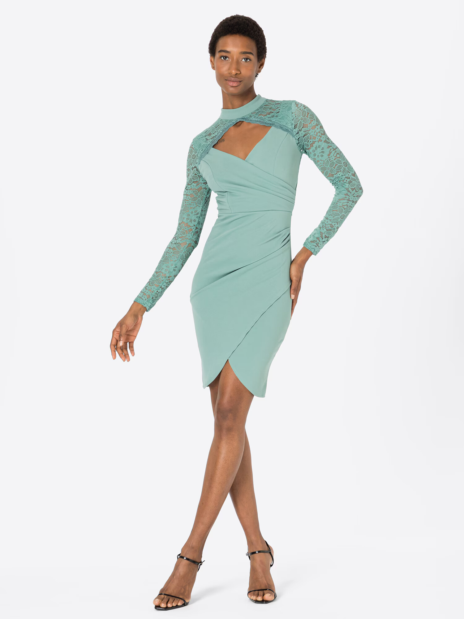 WAL G. Rochie de cocktail 'LUCIA' verde pastel - Pled.ro