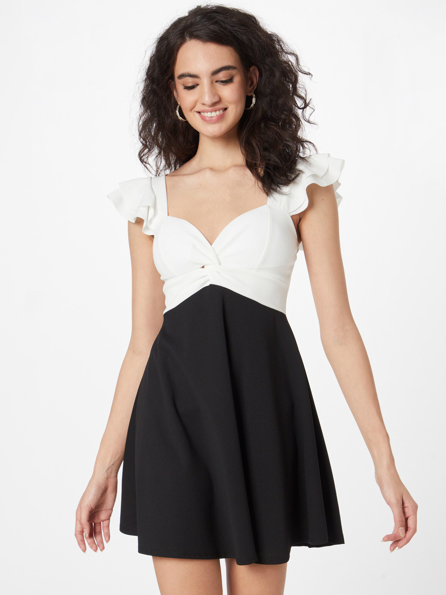 WAL G. Rochie de cocktail negru / alb - Pled.ro