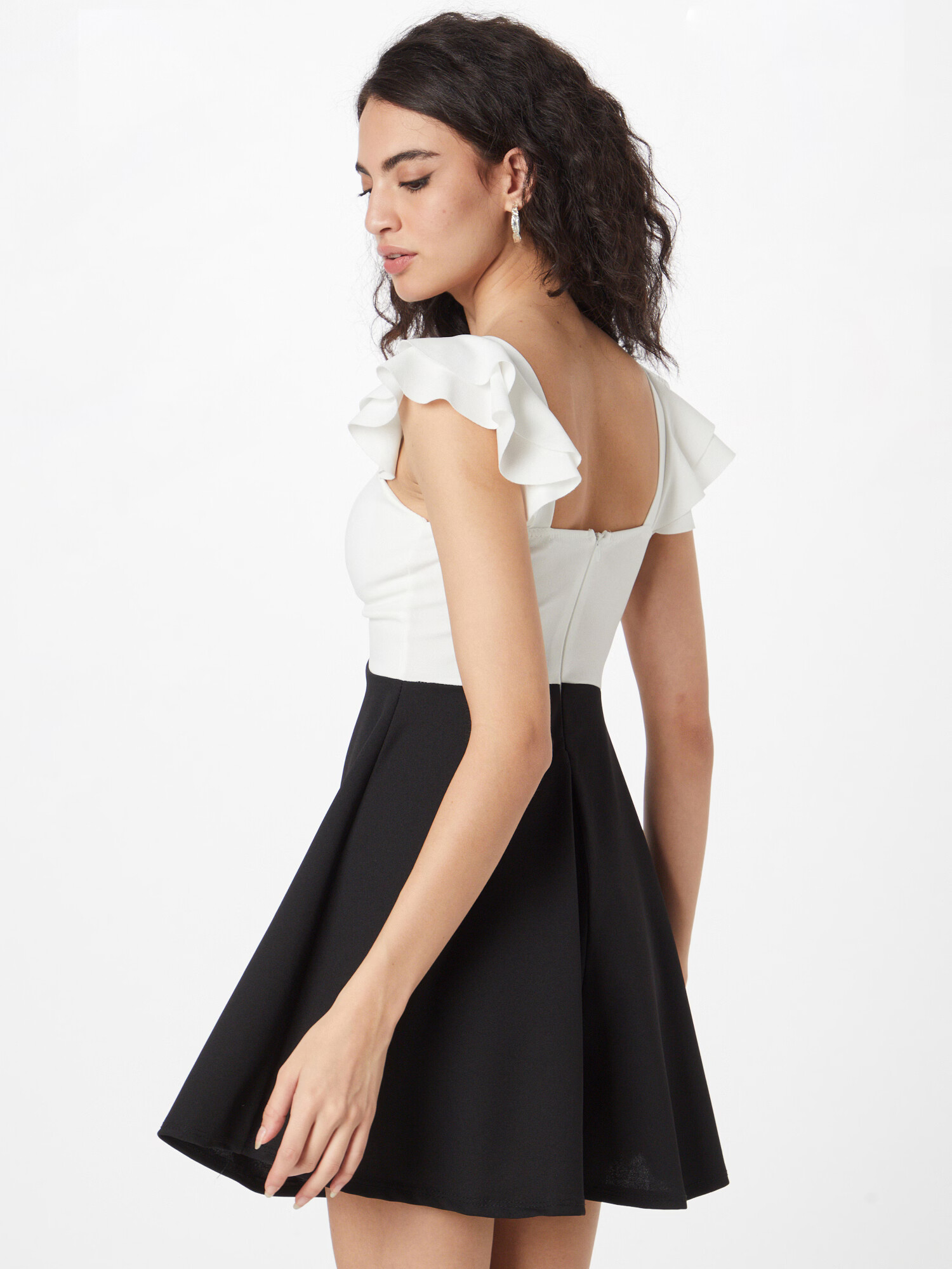 WAL G. Rochie de cocktail negru / alb - Pled.ro