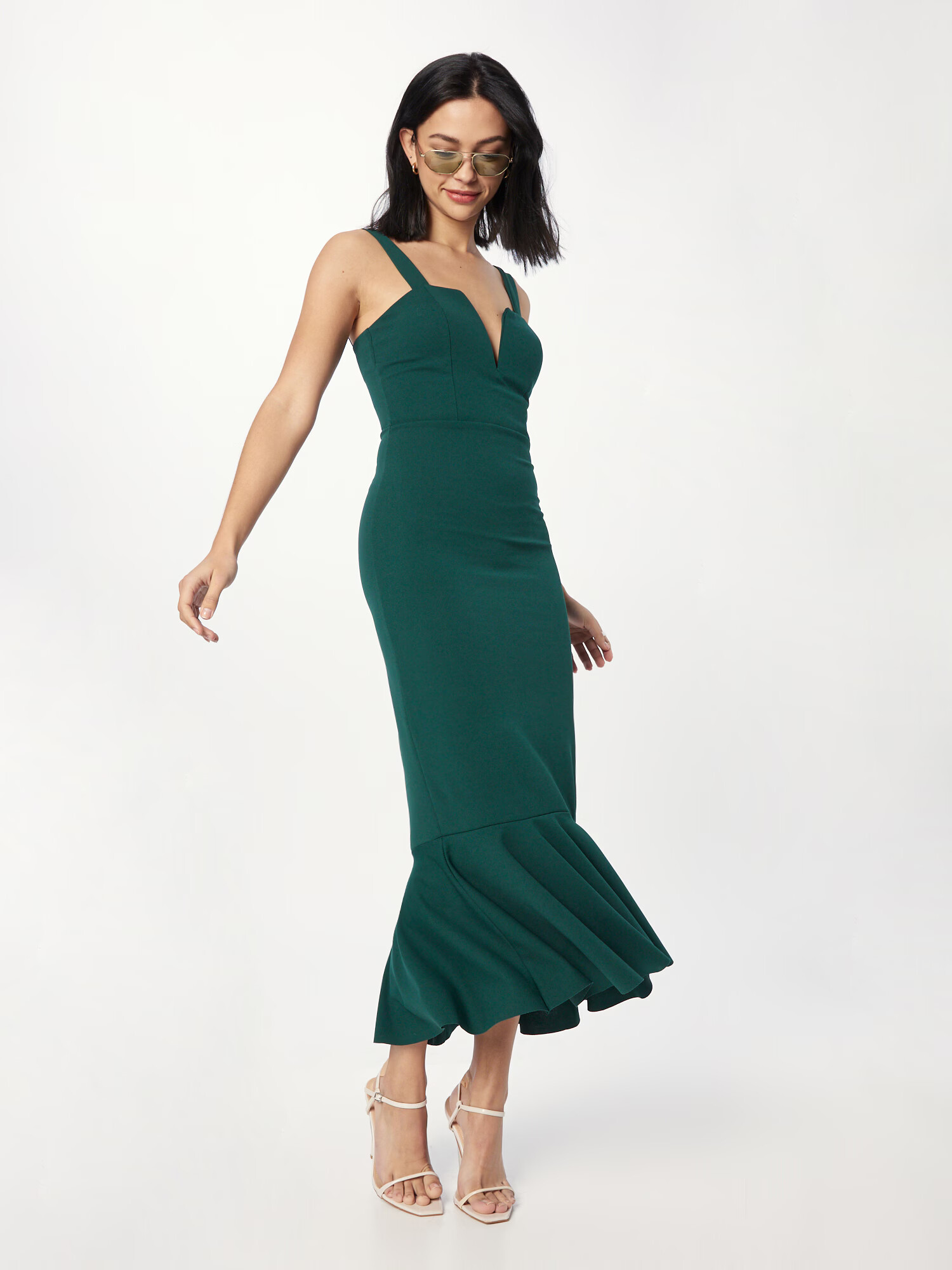 WAL G. Rochie de cocktail verde închis - Pled.ro