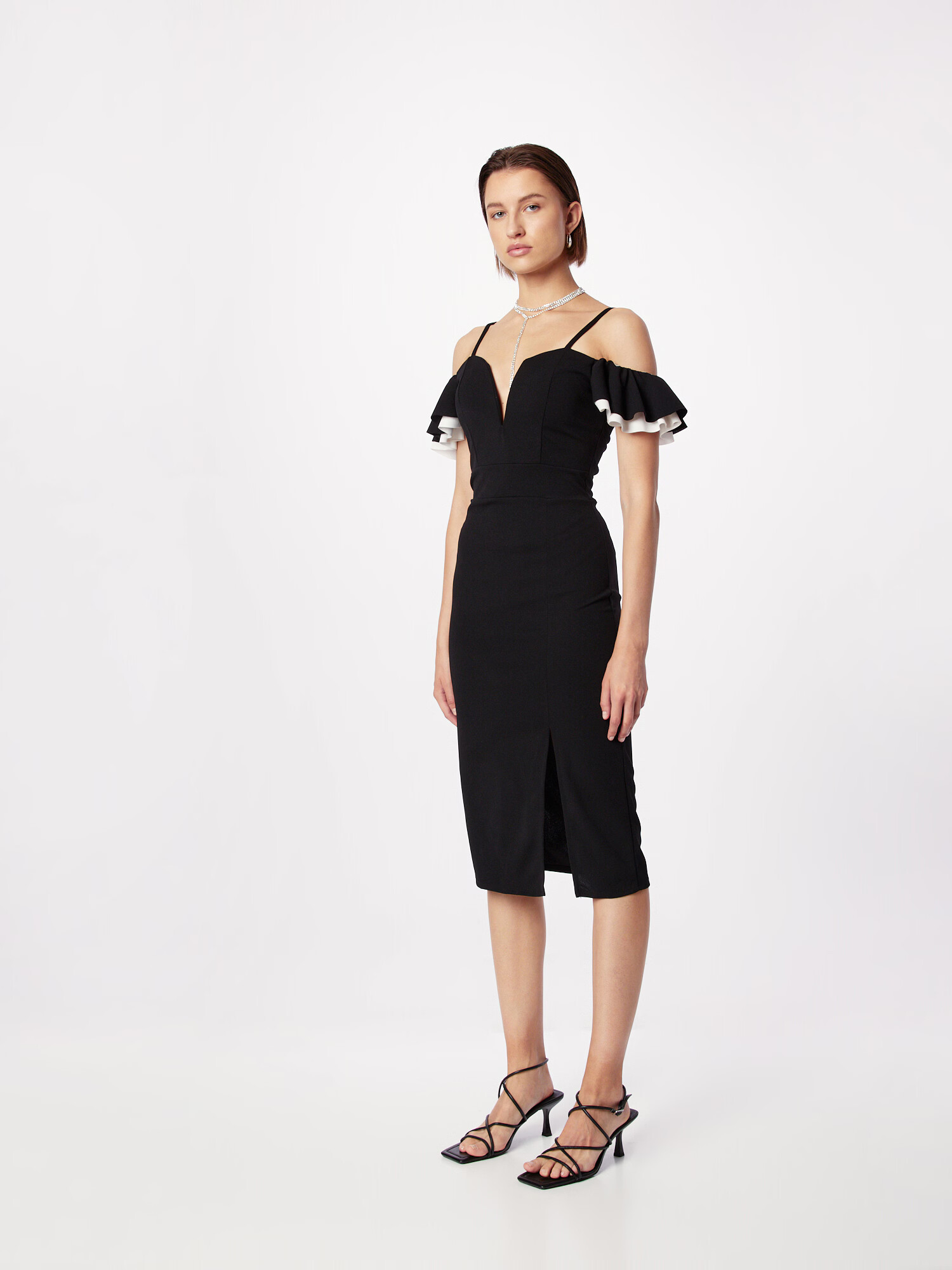 WAL G. Rochie 'SIMAH' negru / alb - Pled.ro