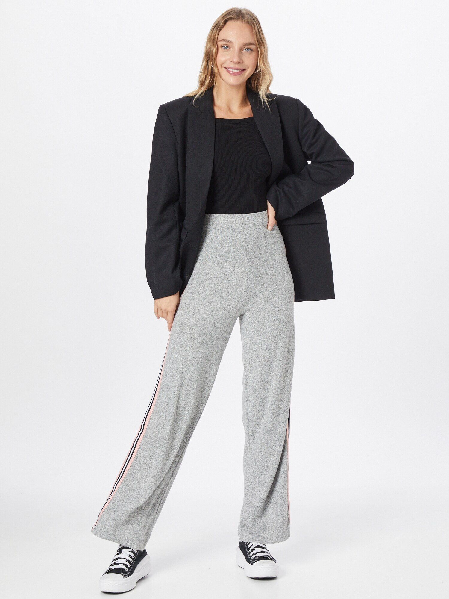 Wallis Pantaloni gri / roz / negru / alb - Pled.ro