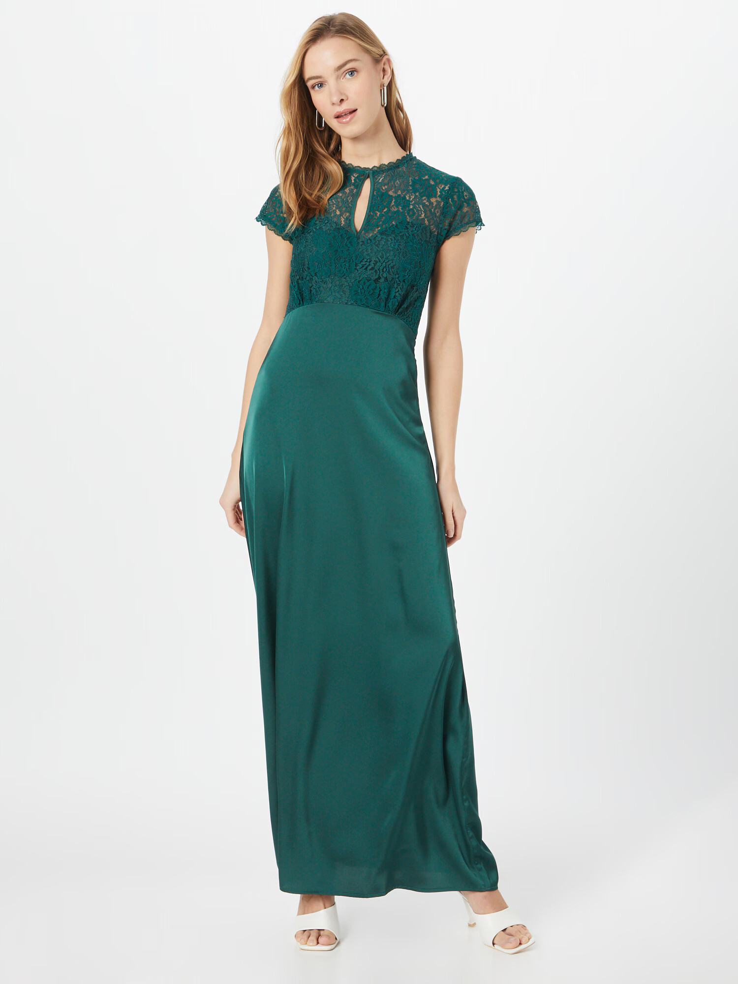 Wallis Rochie de seară verde smarald - Pled.ro