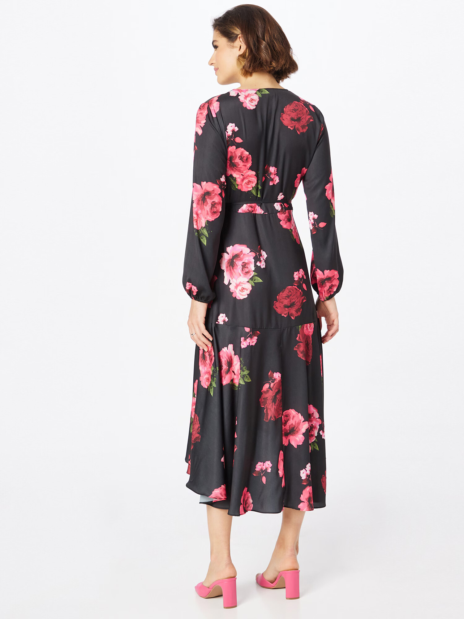 Wallis Rochie verde / rosé / negru - Pled.ro