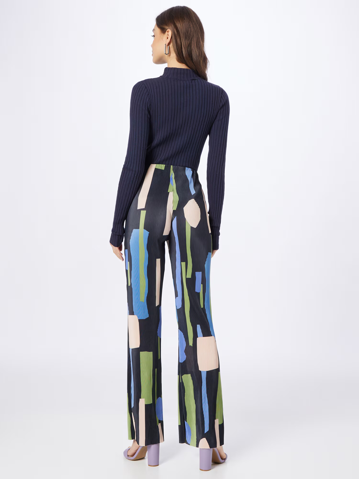 Warehouse Pantaloni albastru / verde / roz / negru - Pled.ro