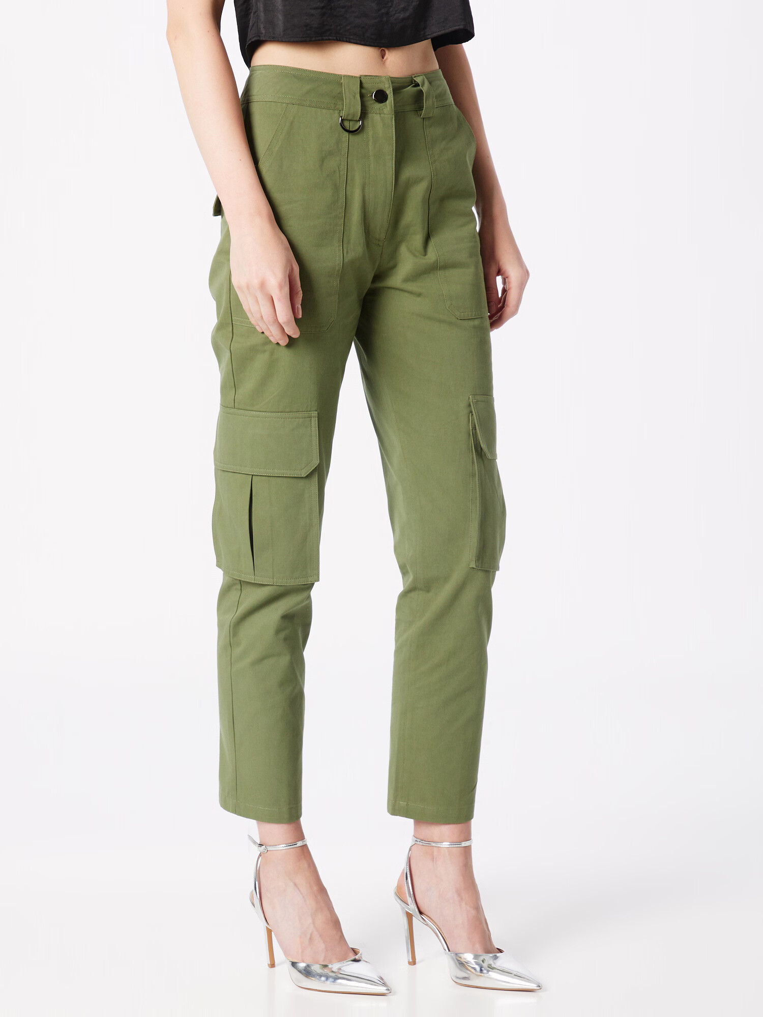 Warehouse Pantaloni cu buzunare kaki - Pled.ro