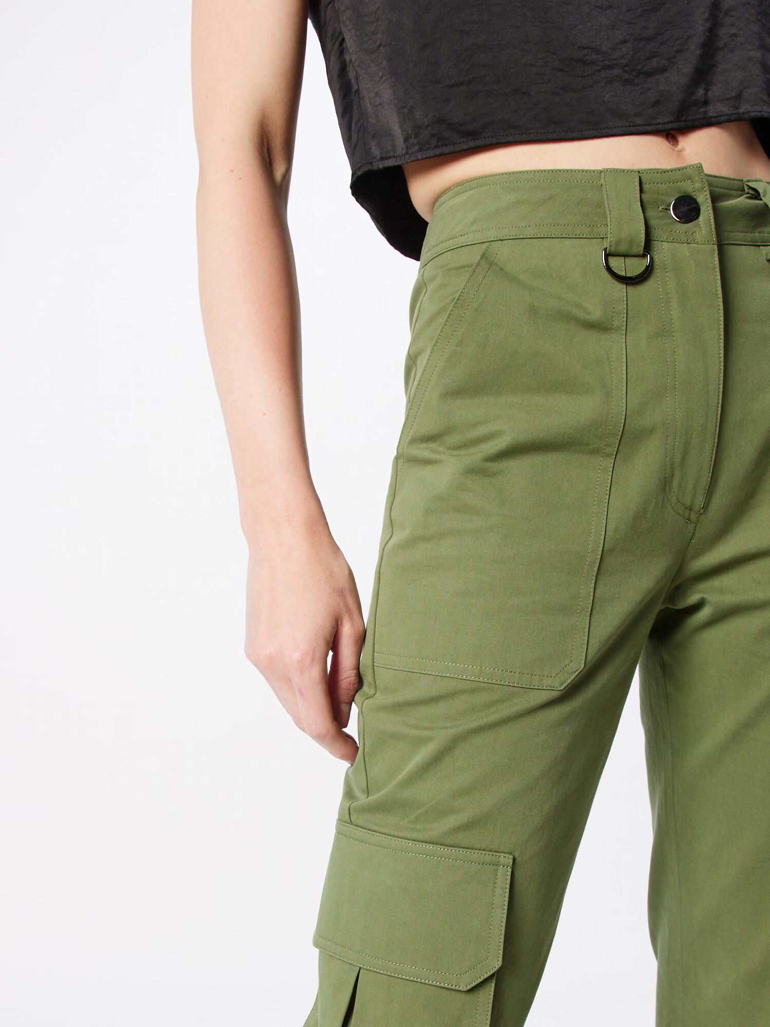 Warehouse Pantaloni cu buzunare kaki - Pled.ro