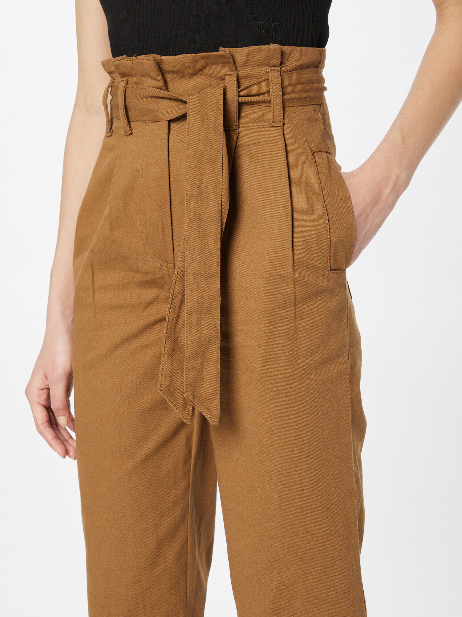 Warehouse Pantaloni cutați maro caramel - Pled.ro