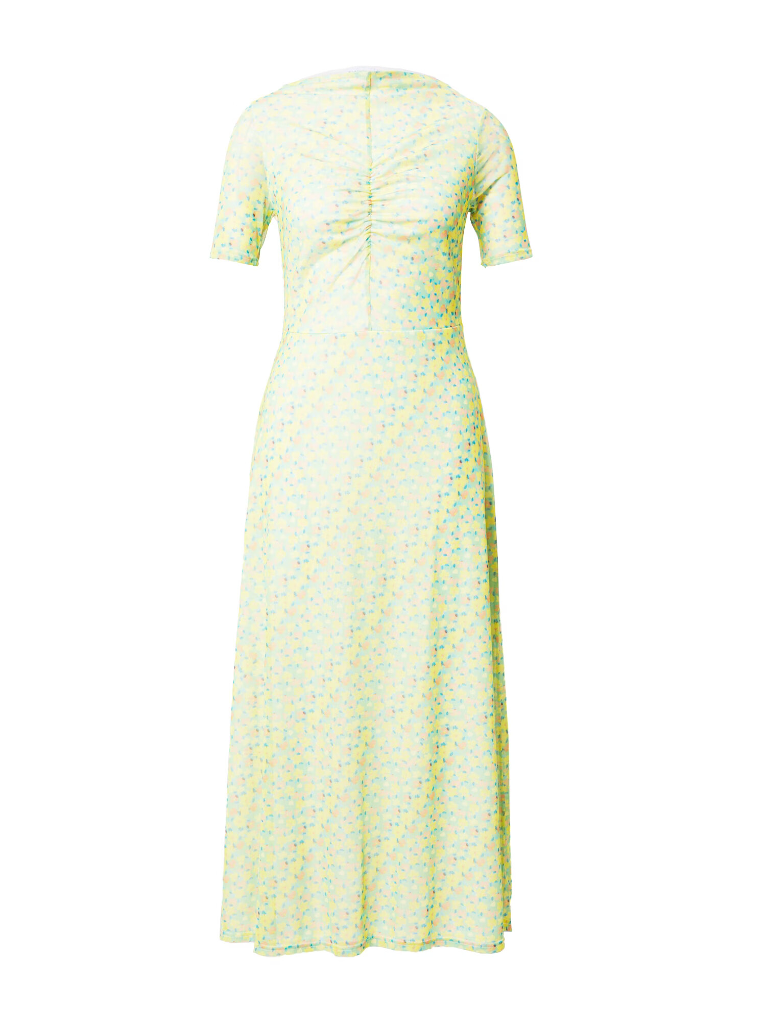 Warehouse Rochie albastru marin / galben citron / verde pastel / corai - Pled.ro