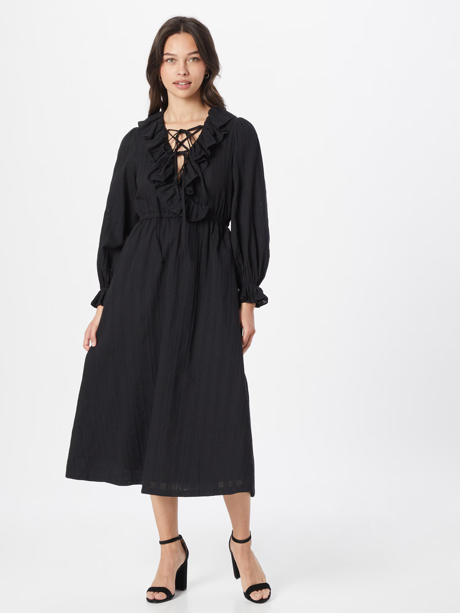 Warehouse Rochie tip bluză negru - Pled.ro