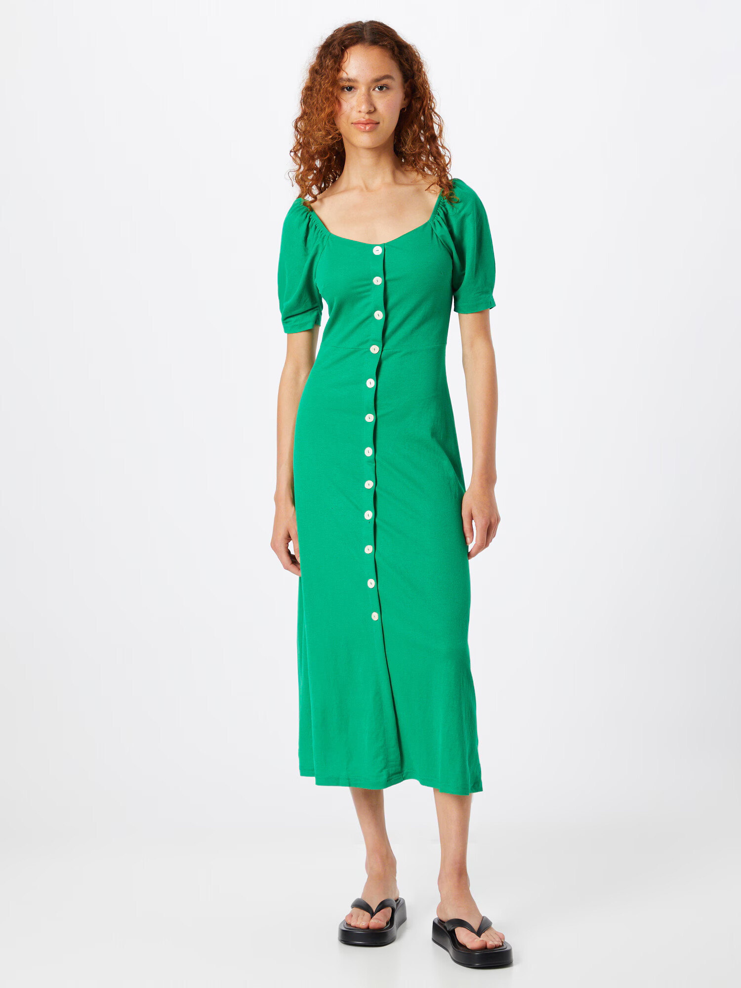 Warehouse Rochie tip bluză verde - Pled.ro