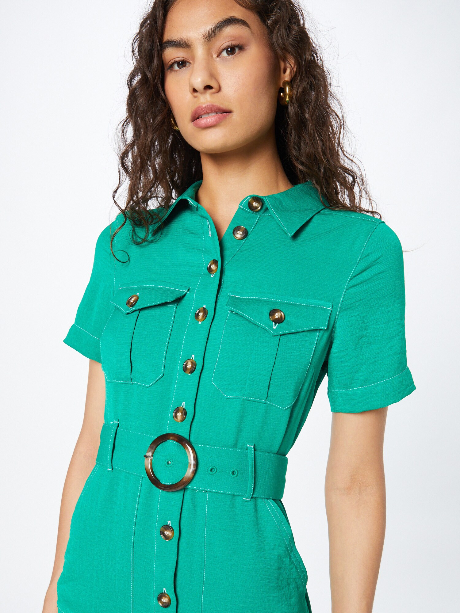 Warehouse Rochie tip bluză verde - Pled.ro