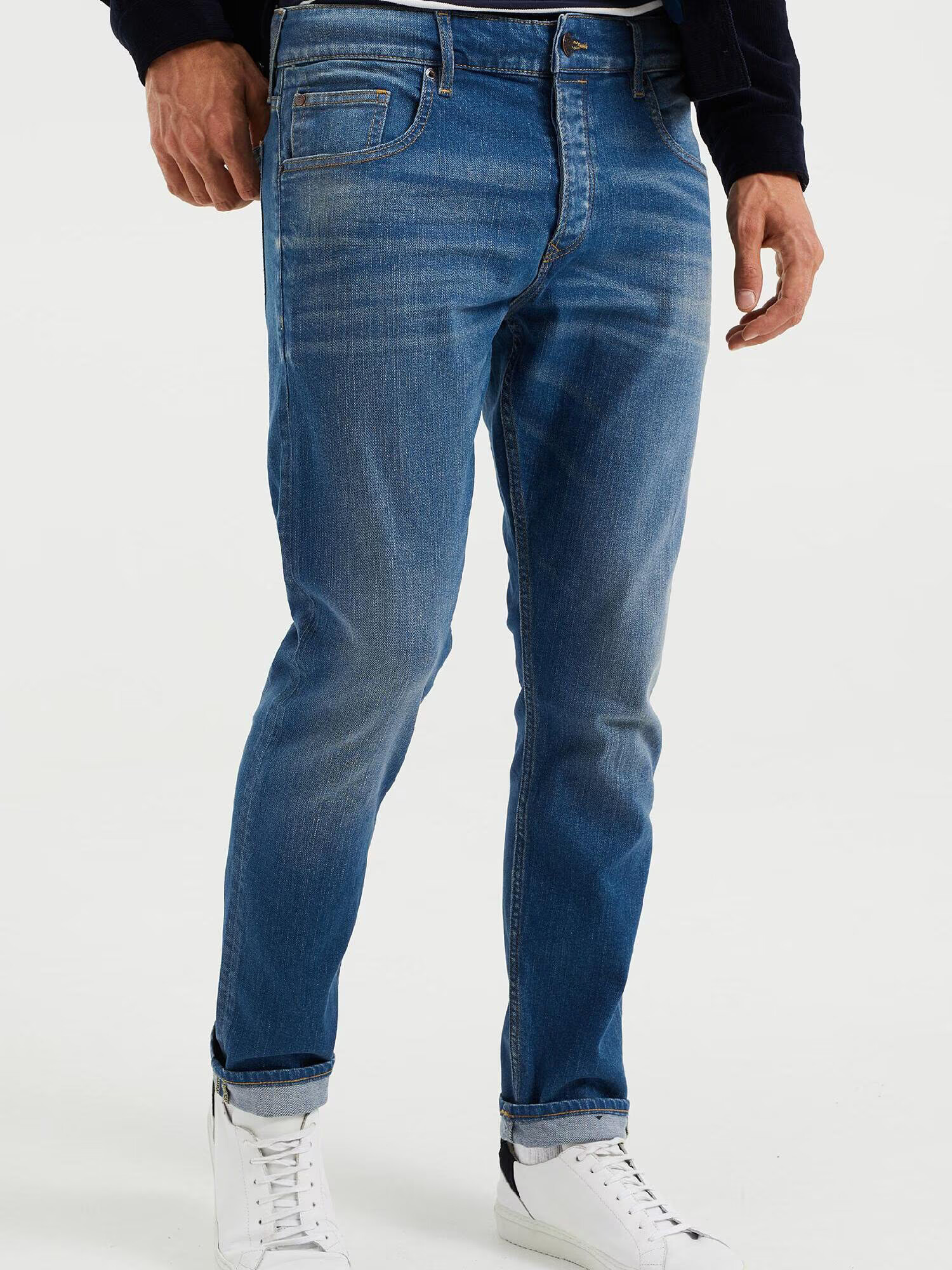 WE Fashion Jeans albastru denim - Pled.ro