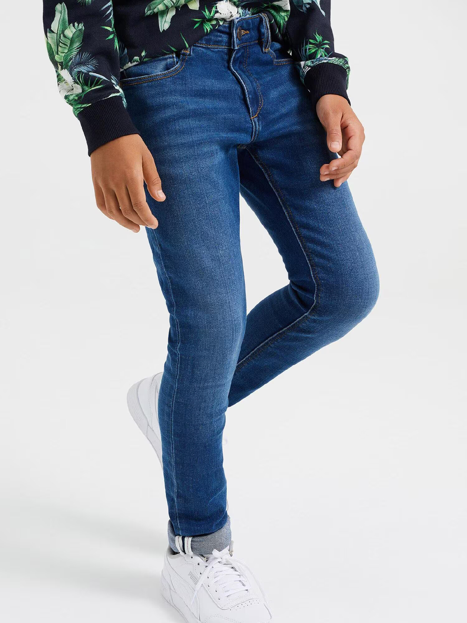 WE Fashion Jeans albastru denim - Pled.ro