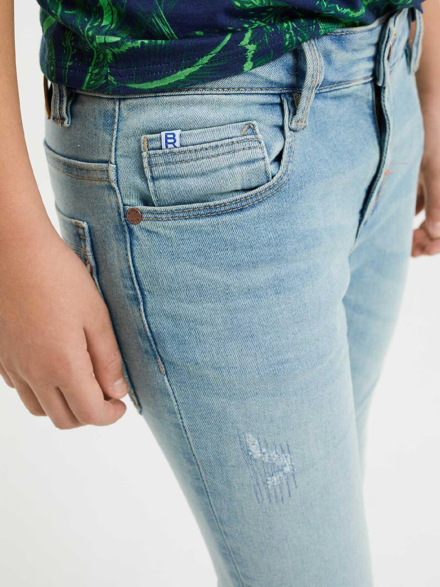 WE Fashion Jeans albastru deschis - Pled.ro