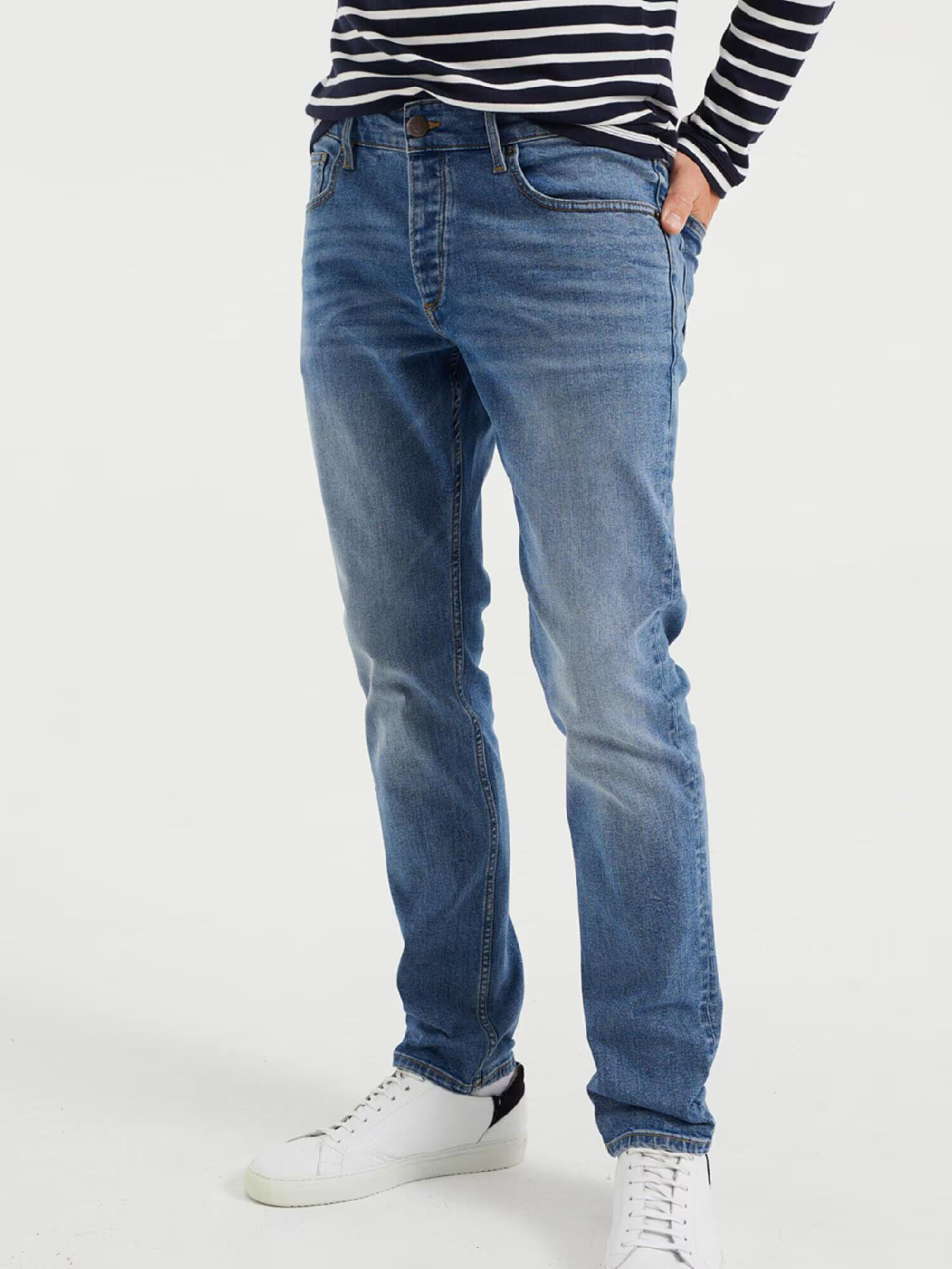 WE Fashion Jeans albastru închis - Pled.ro