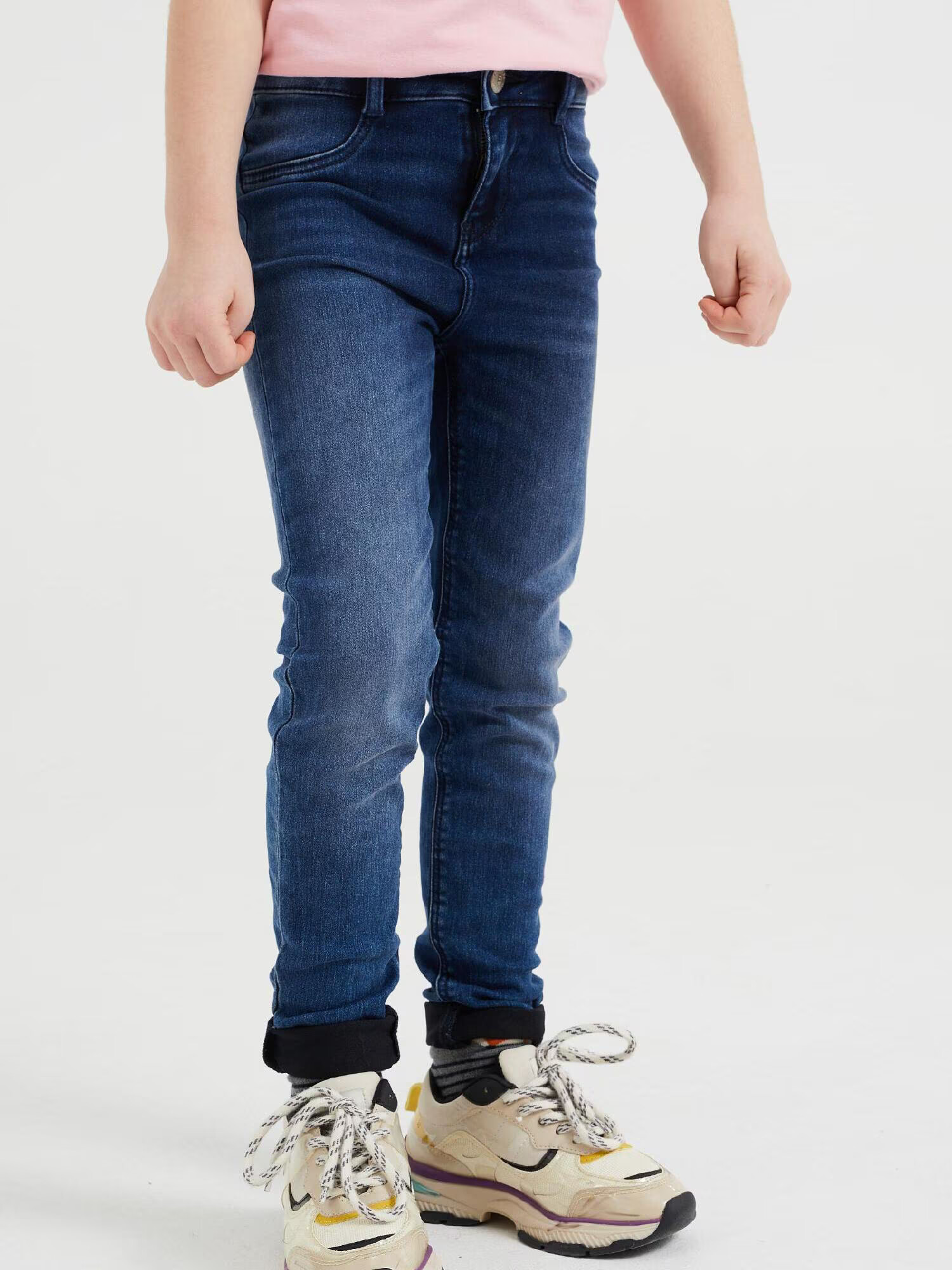 WE Fashion Jeans albastru închis - Pled.ro